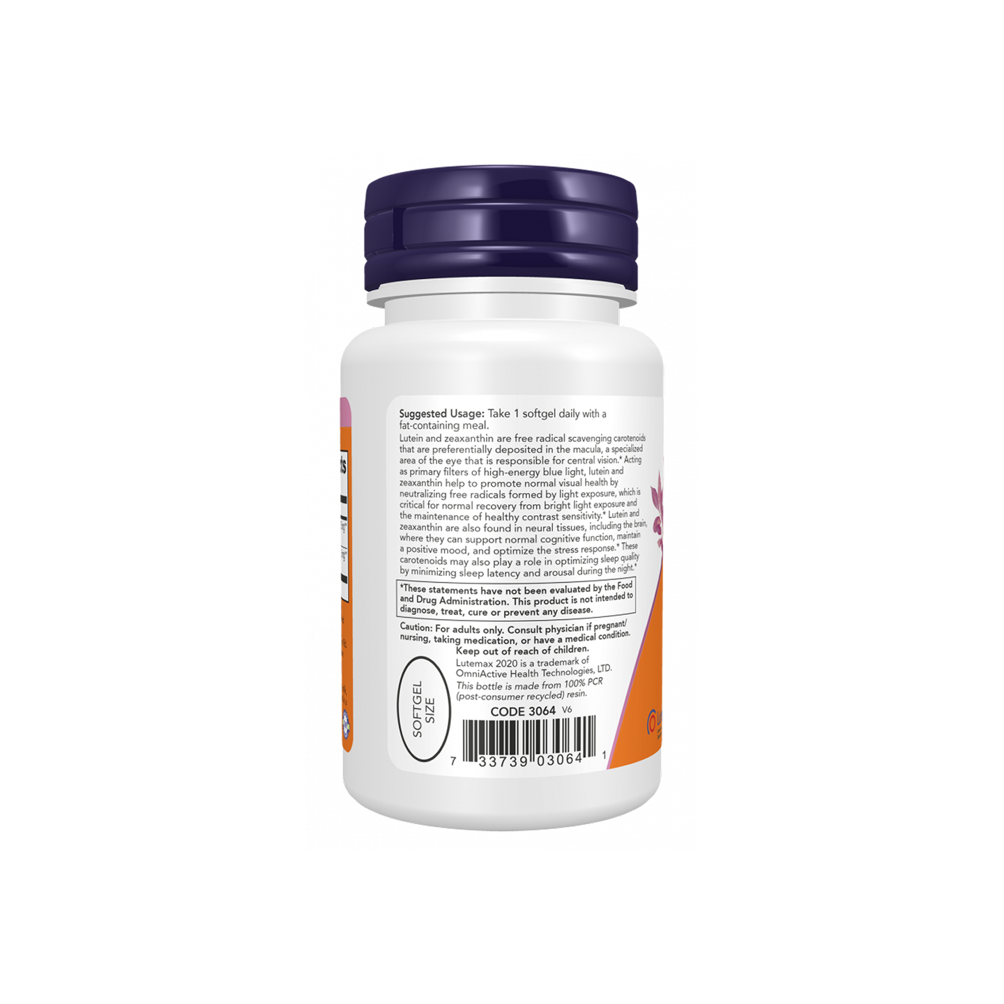NOW Foods Luteína y Zeaxantina 60 Softgels