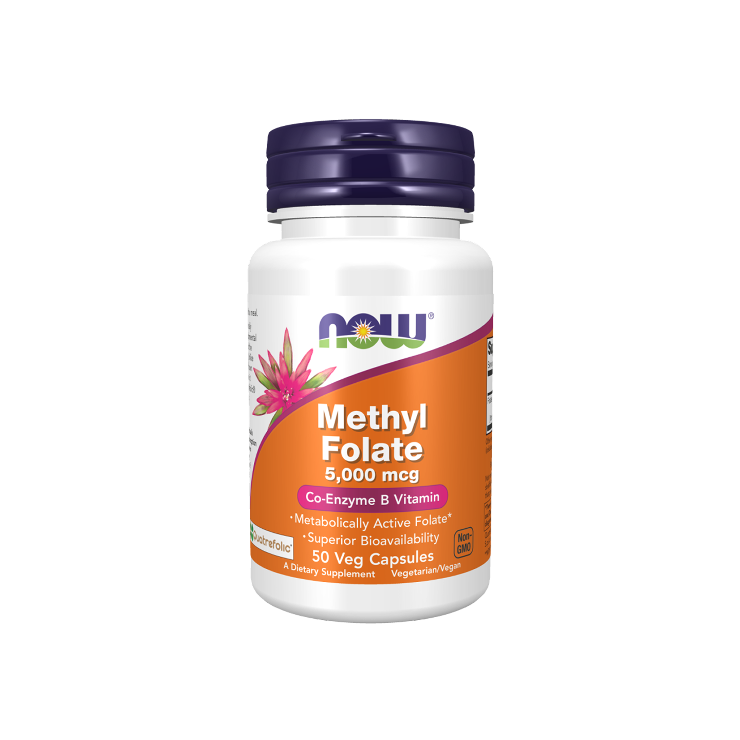 NOW Foods Methyl Folate 5000 mcg, 50 cápsulas vegetales
