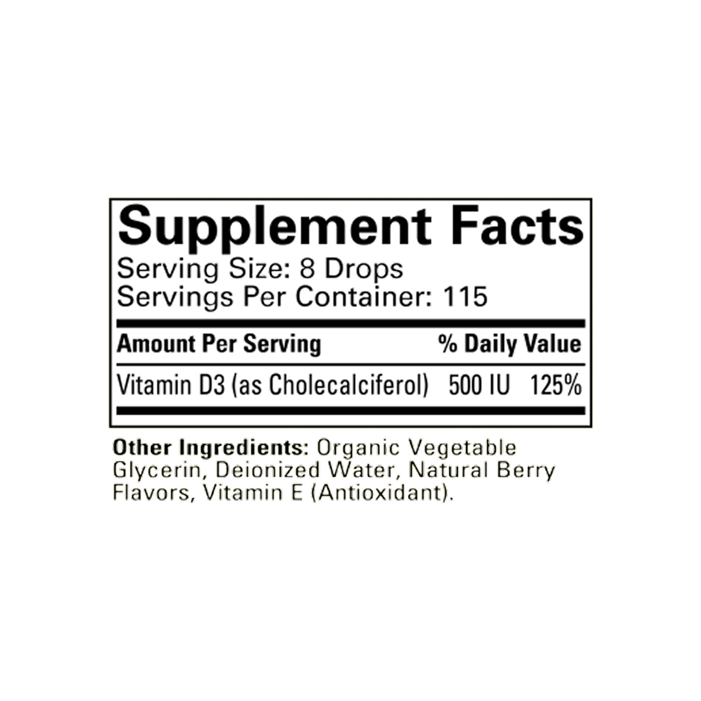 ChildLife Nutrition Vitamina D3 Gotas 30 ml