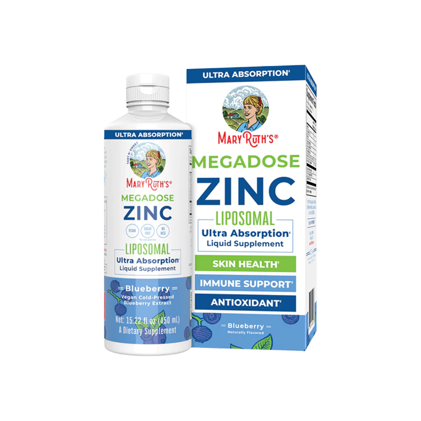 MaryRuth Organics MegaDose Zinc Liposomal 15.22 oz