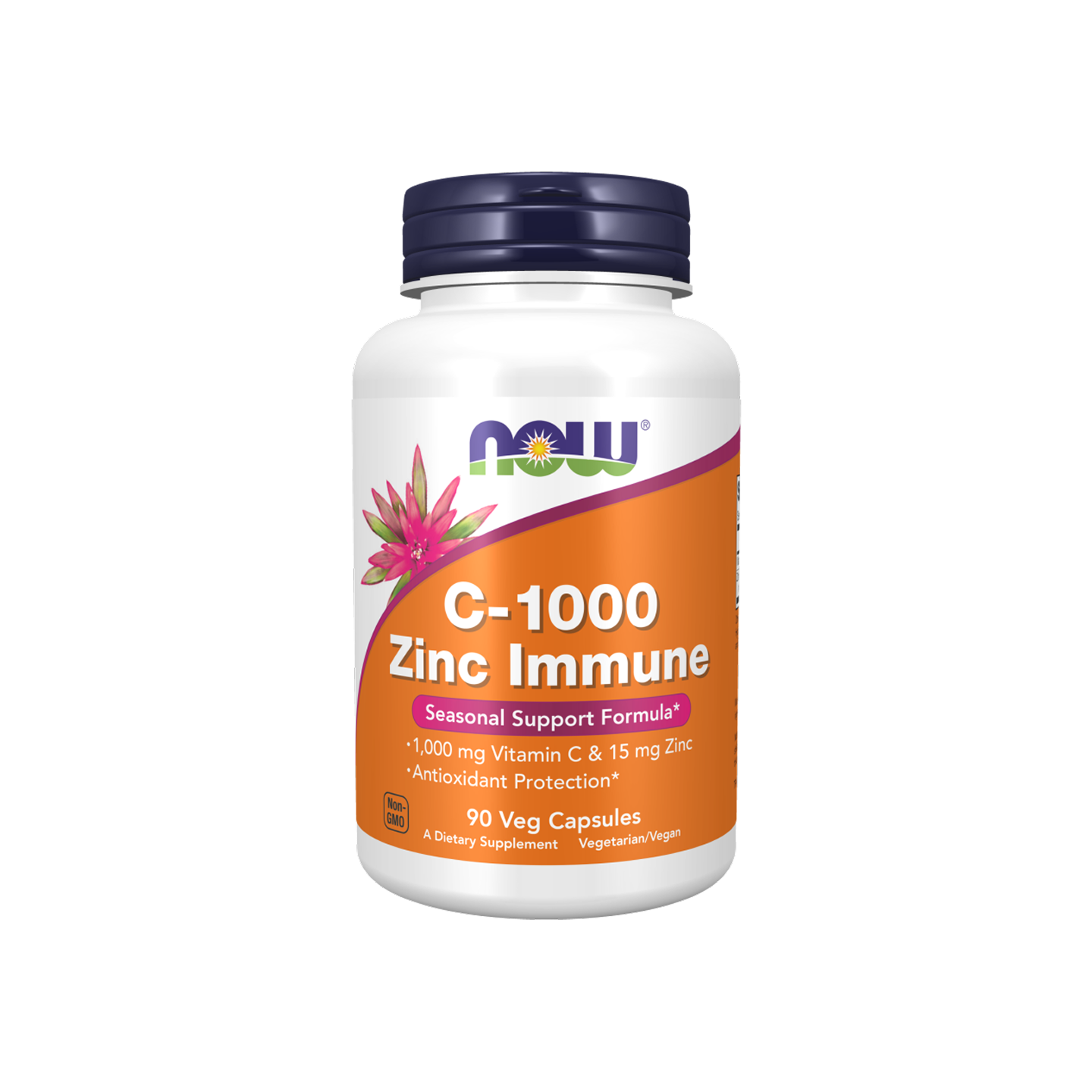 Now Foods C-1000 Zinc Immune, 90 cápsulas vegetales