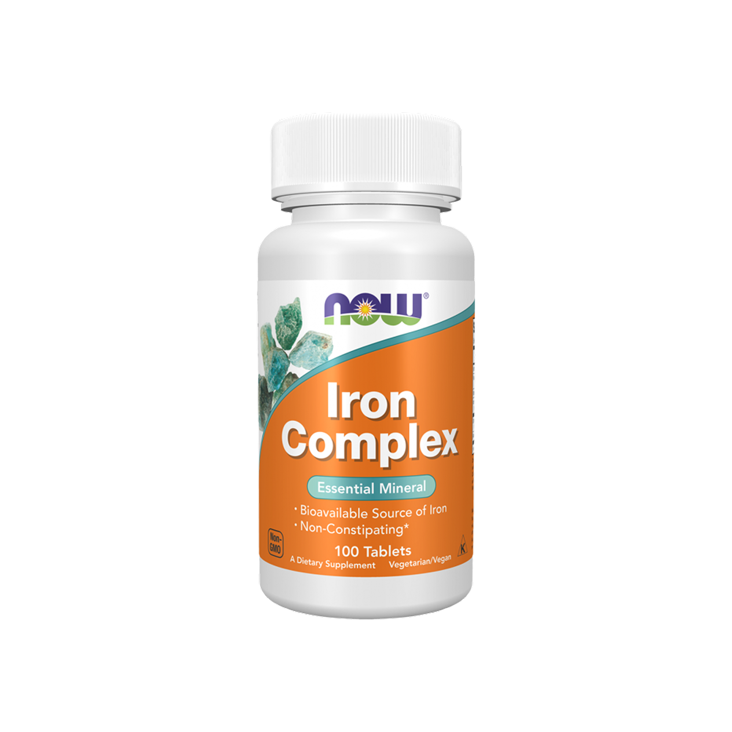 Now Foods Iron Complex 27 mg, 100 tabletas vegetarianas