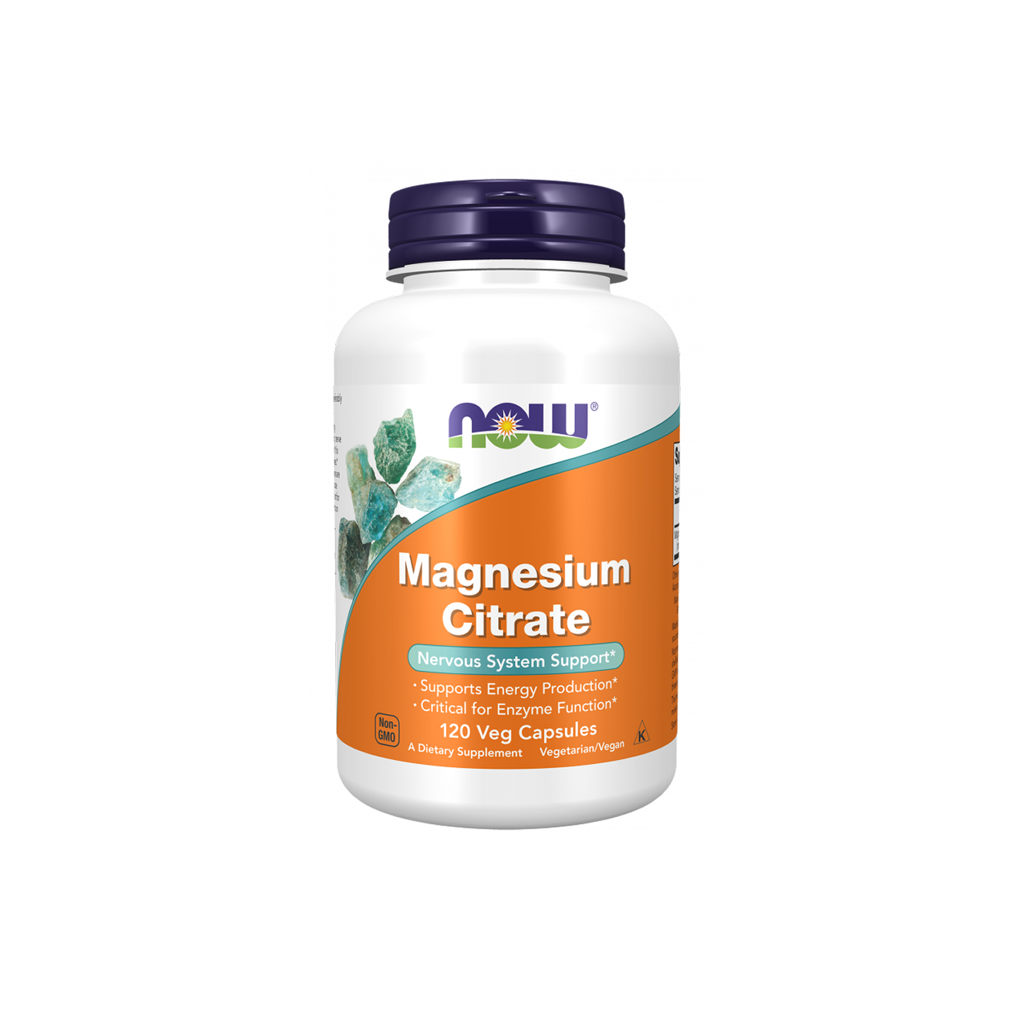 Now Foods Citrato de Magnesio 400 mg, 120 cápsulas vegetarianas