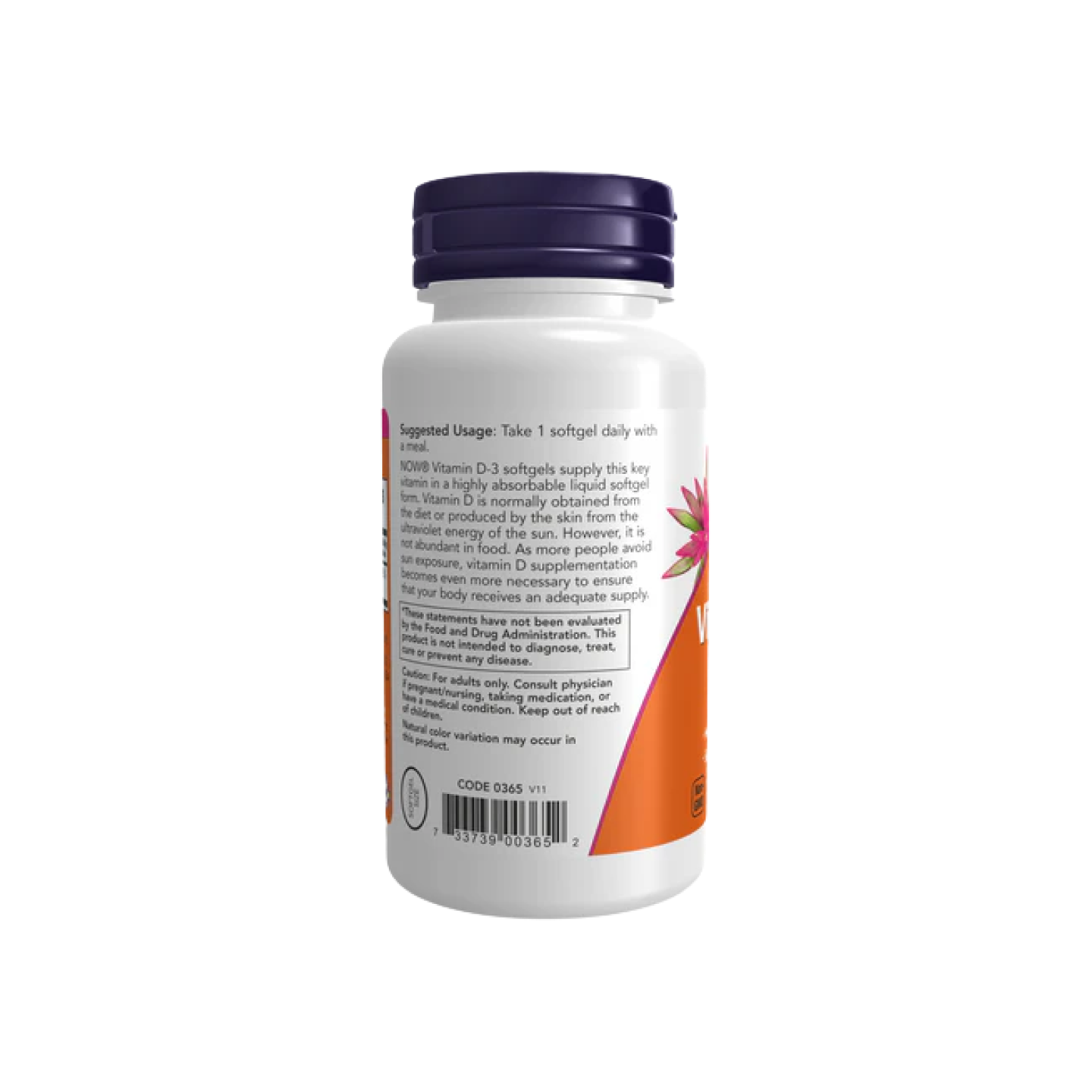 Now Foods Vitamina D3 1000 IU, 180 softgels
