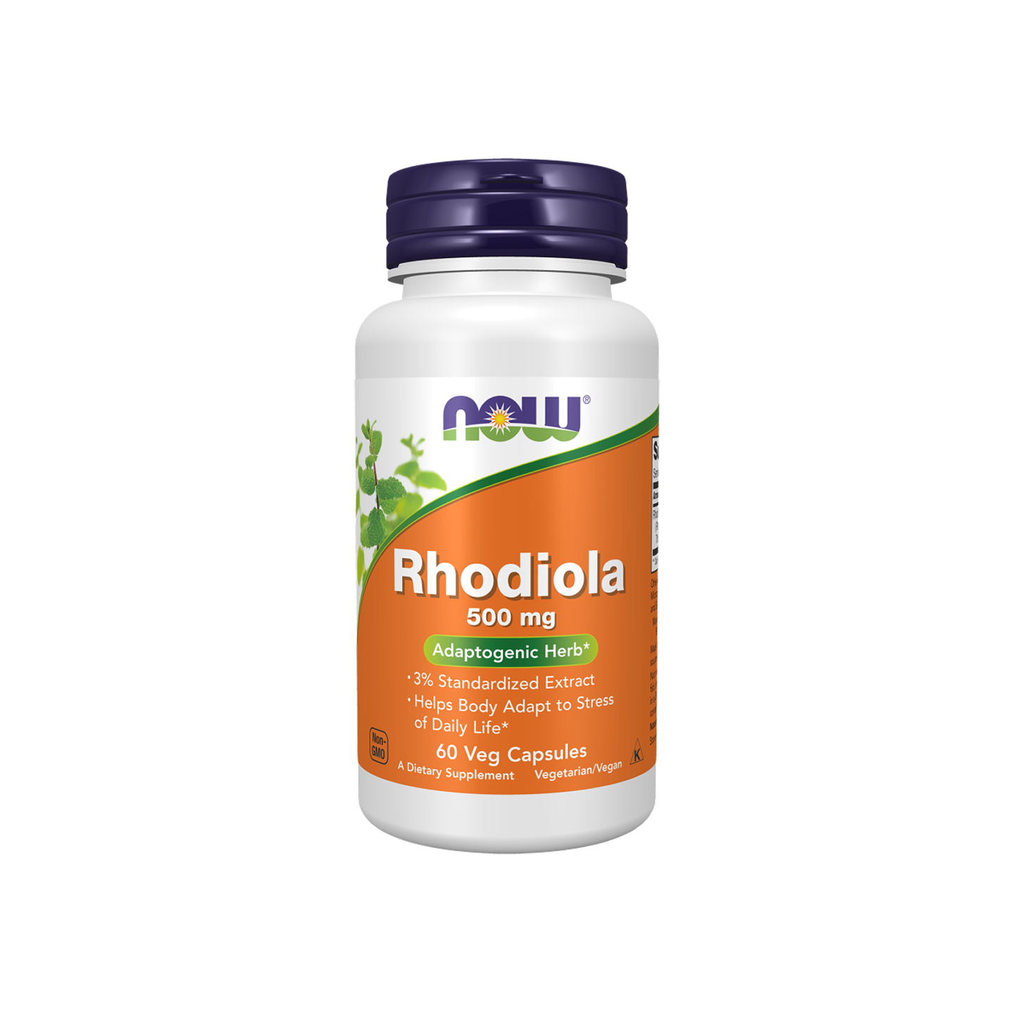 NOW Foods Rhodiola 500 mg, 60 cápsulas vegetarianas
