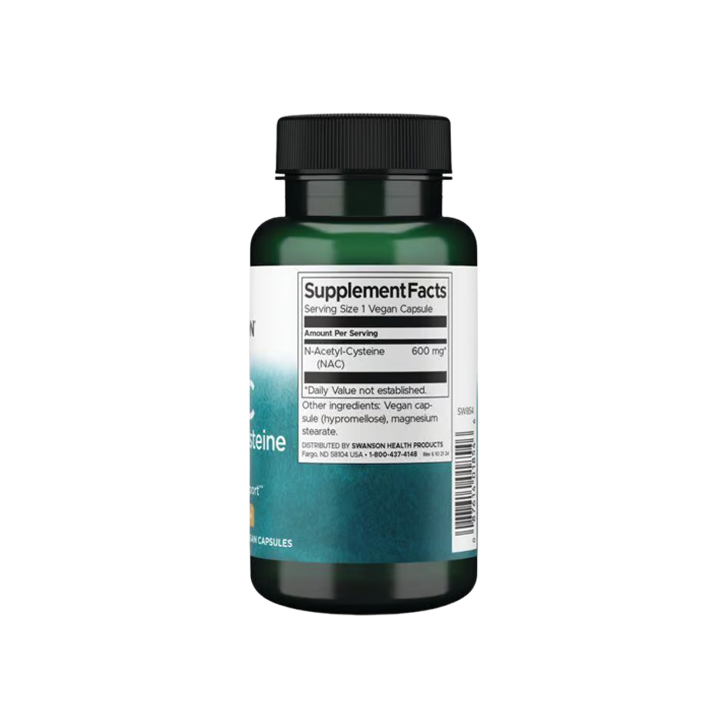Swanson Premium NAC N-Acetyl Cysteine 600 mg, 100 cápsulas
