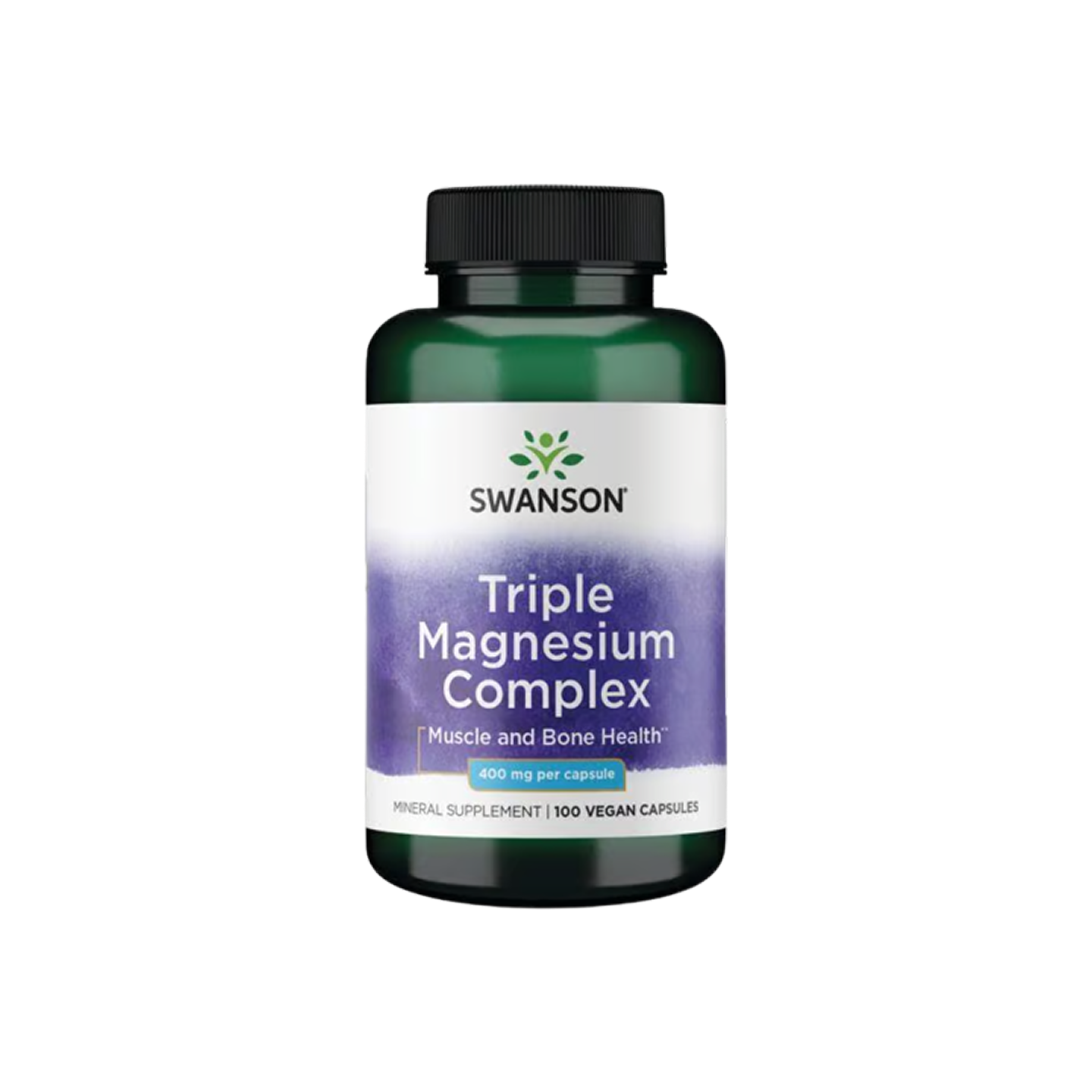 Swanson Triple Magnesium Complex 400 mg, 100 cápsulas