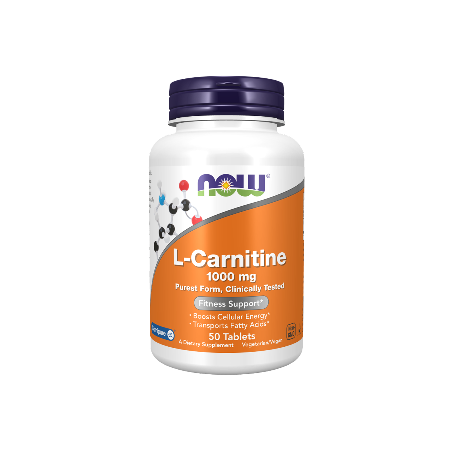 NOW Foods L-Carnitina 1000 mg, 100 tabletas