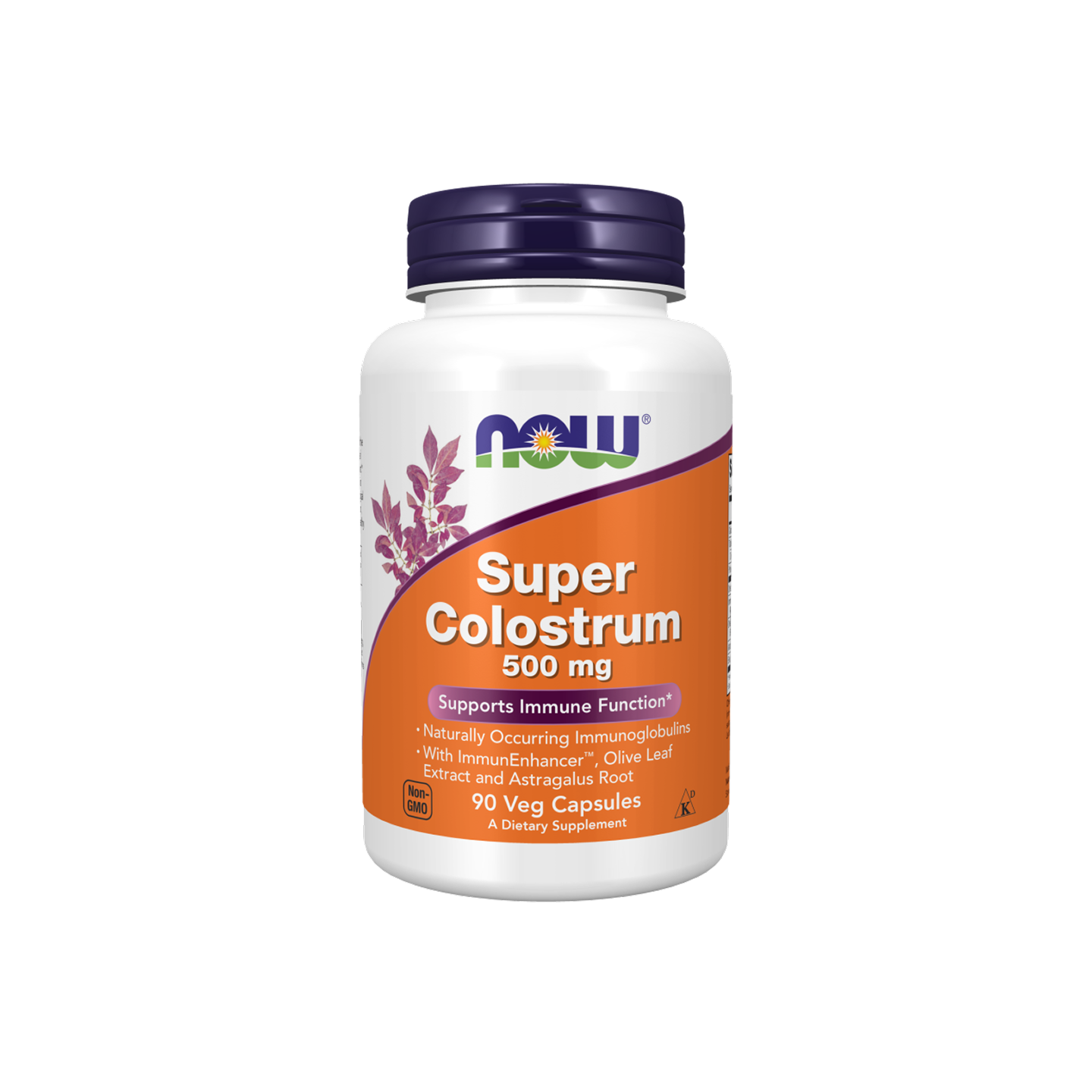 NOW Foods Super Colostrum, 500 mg, 90 cápsulas vegetales