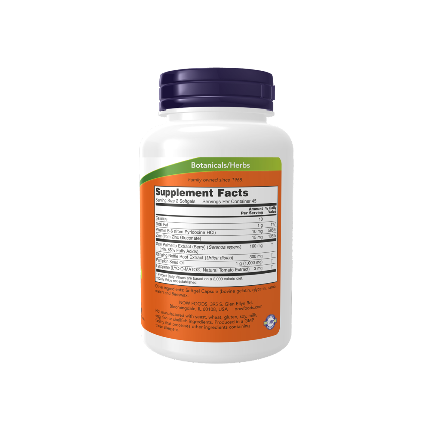 NOW Foods Prostate Support Softgels, 90 cápsulas blandas