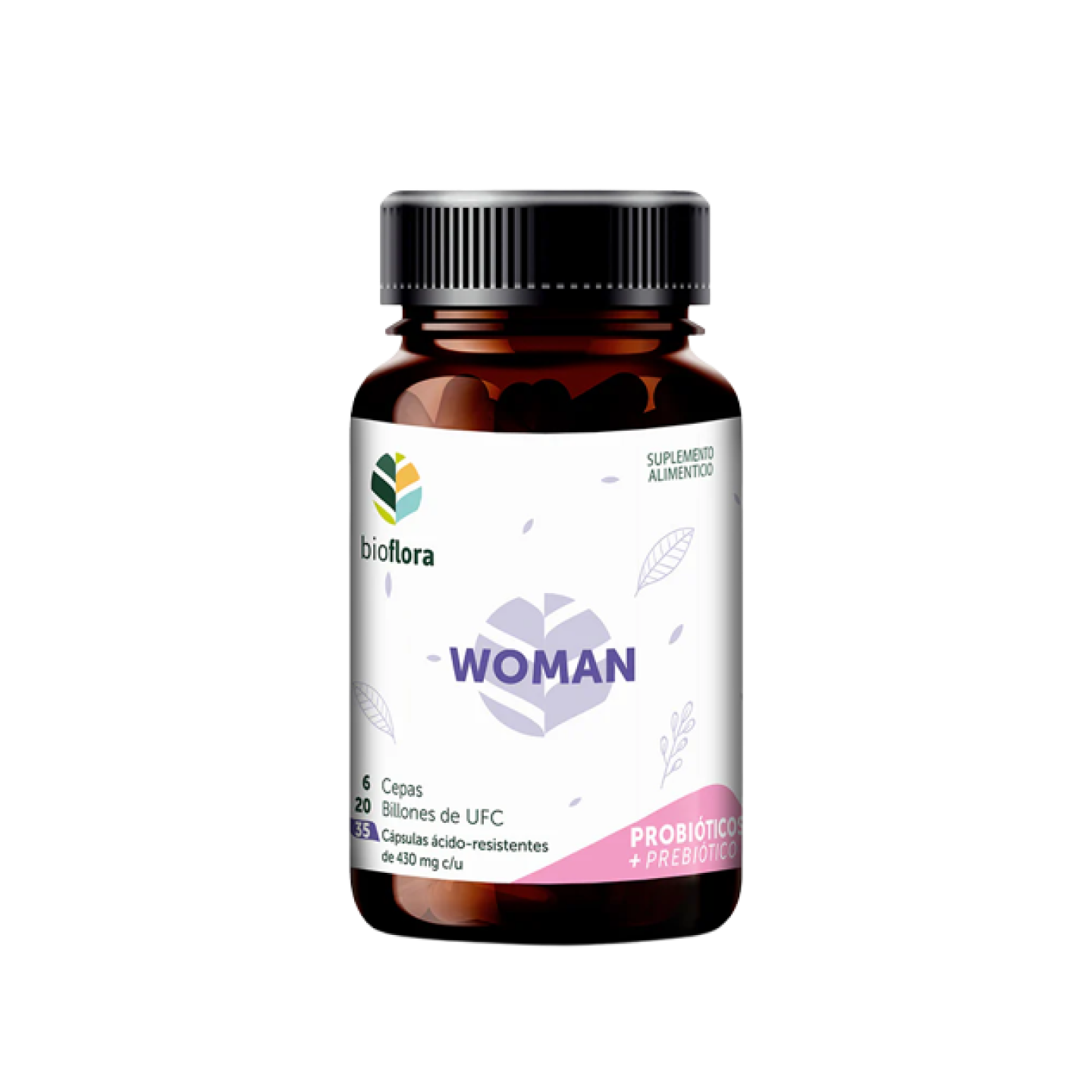 Bioflora Woman Probióticos + Prebióticos, 35 cápsulas