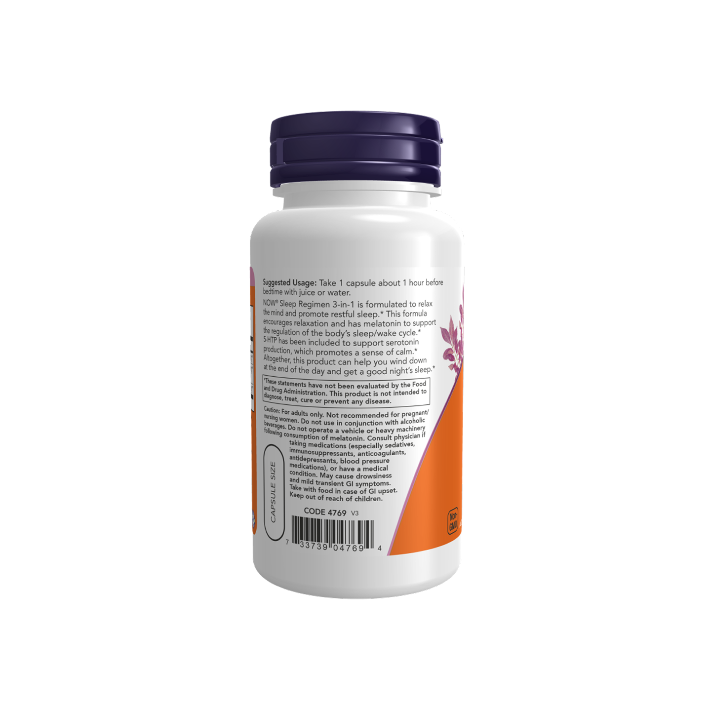 NOW Foods Sleep Regimen 3-in-1, 90 cápsulas vegetales