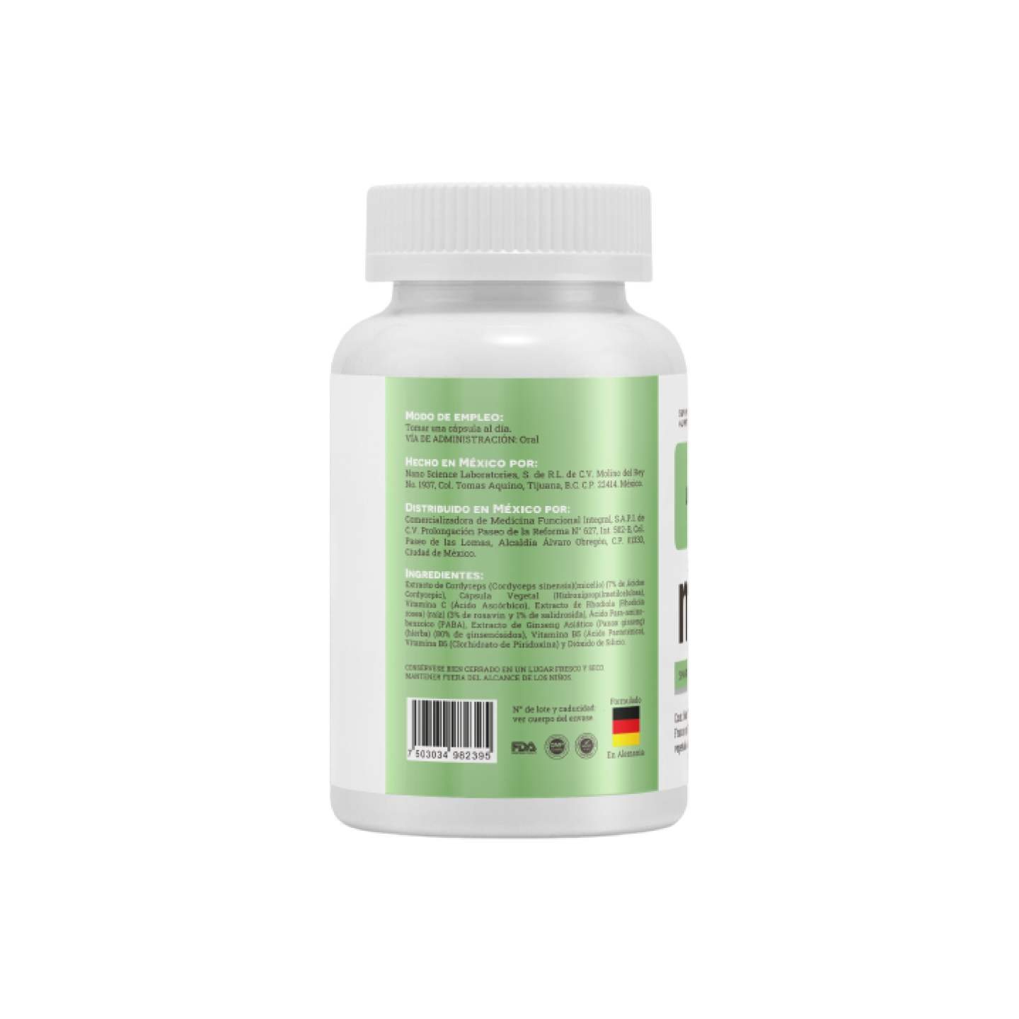 Matter Up | Adaptógenos con Rhodiola, Cordyceps, Ginseng y PABA