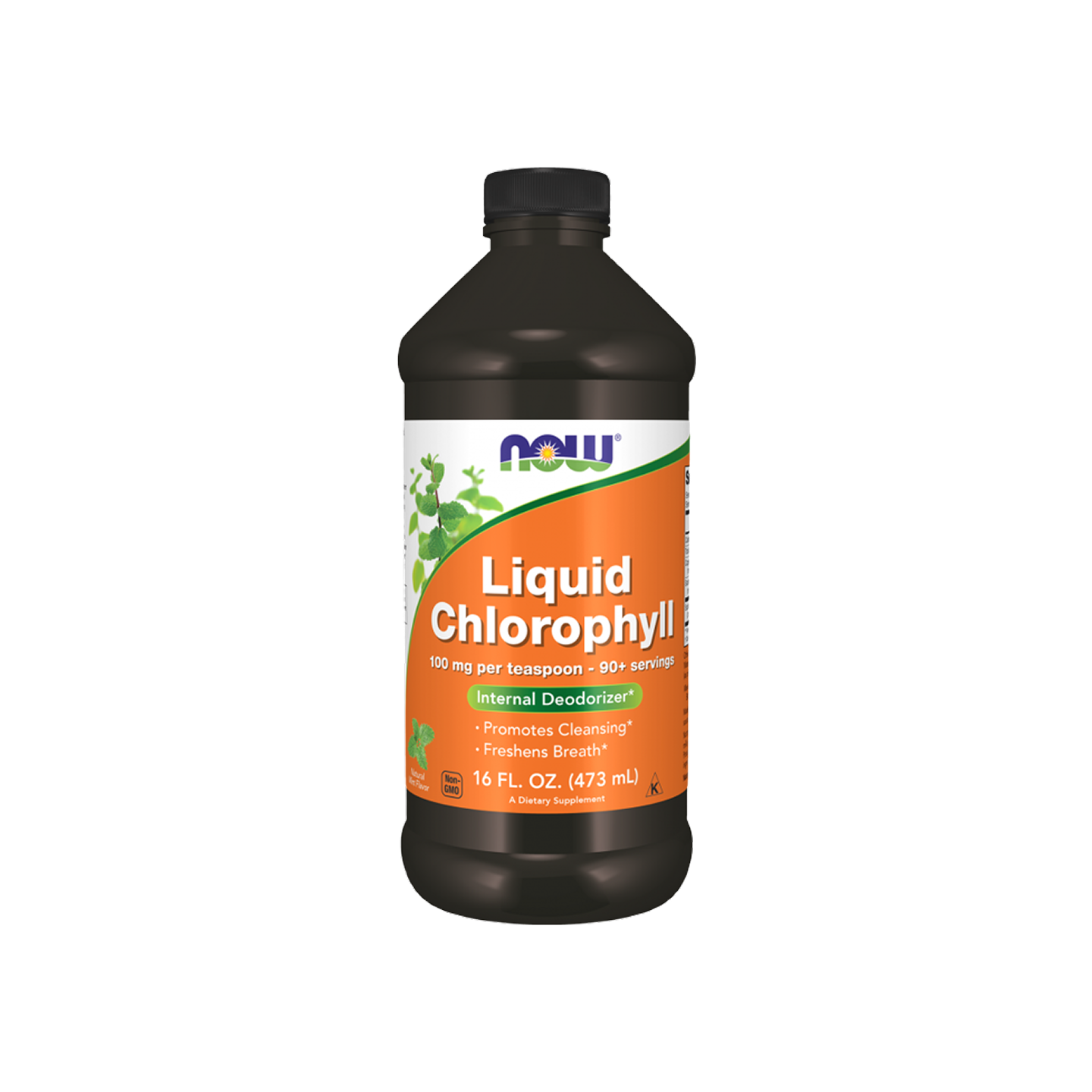 NOW Foods Clorofila Líquida Menta 16 fl oz (473 ml)
