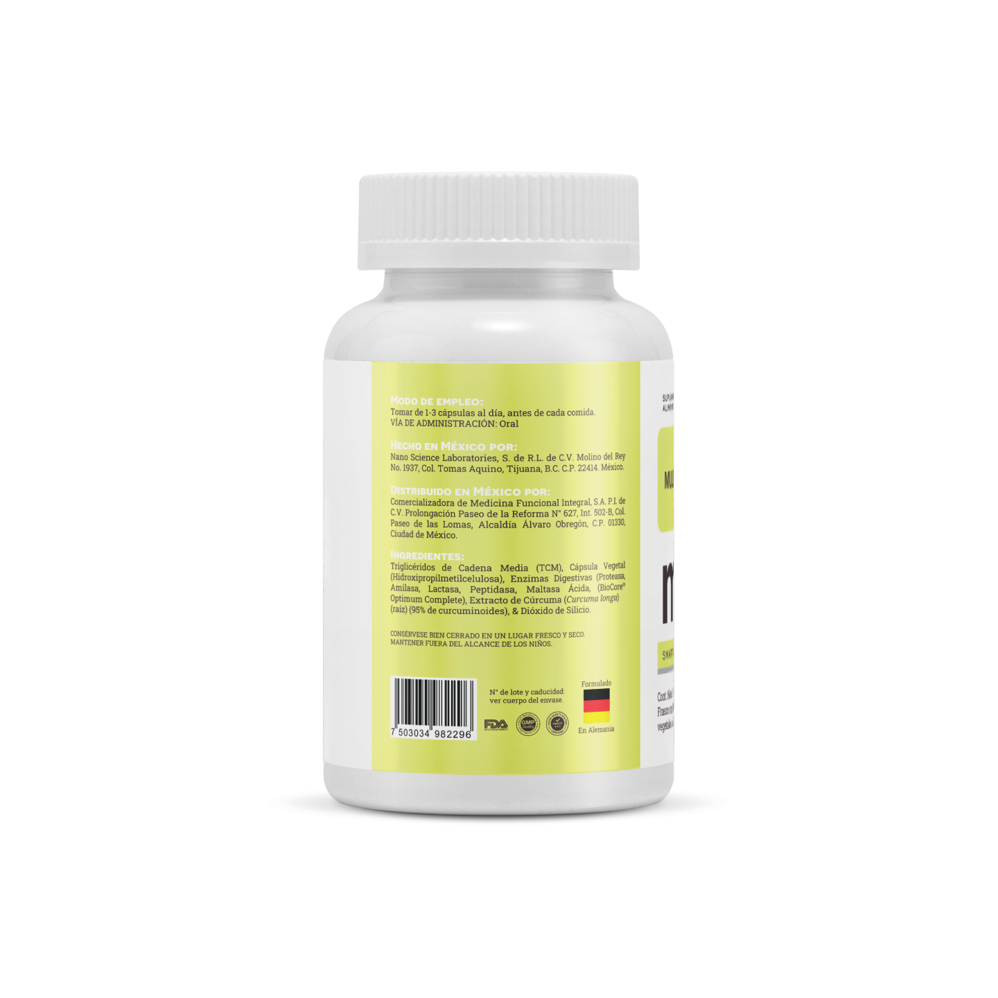 Matter Multizyme | Enzimas Digestivas con TCM y Cúrcuma, 100 cápsulas