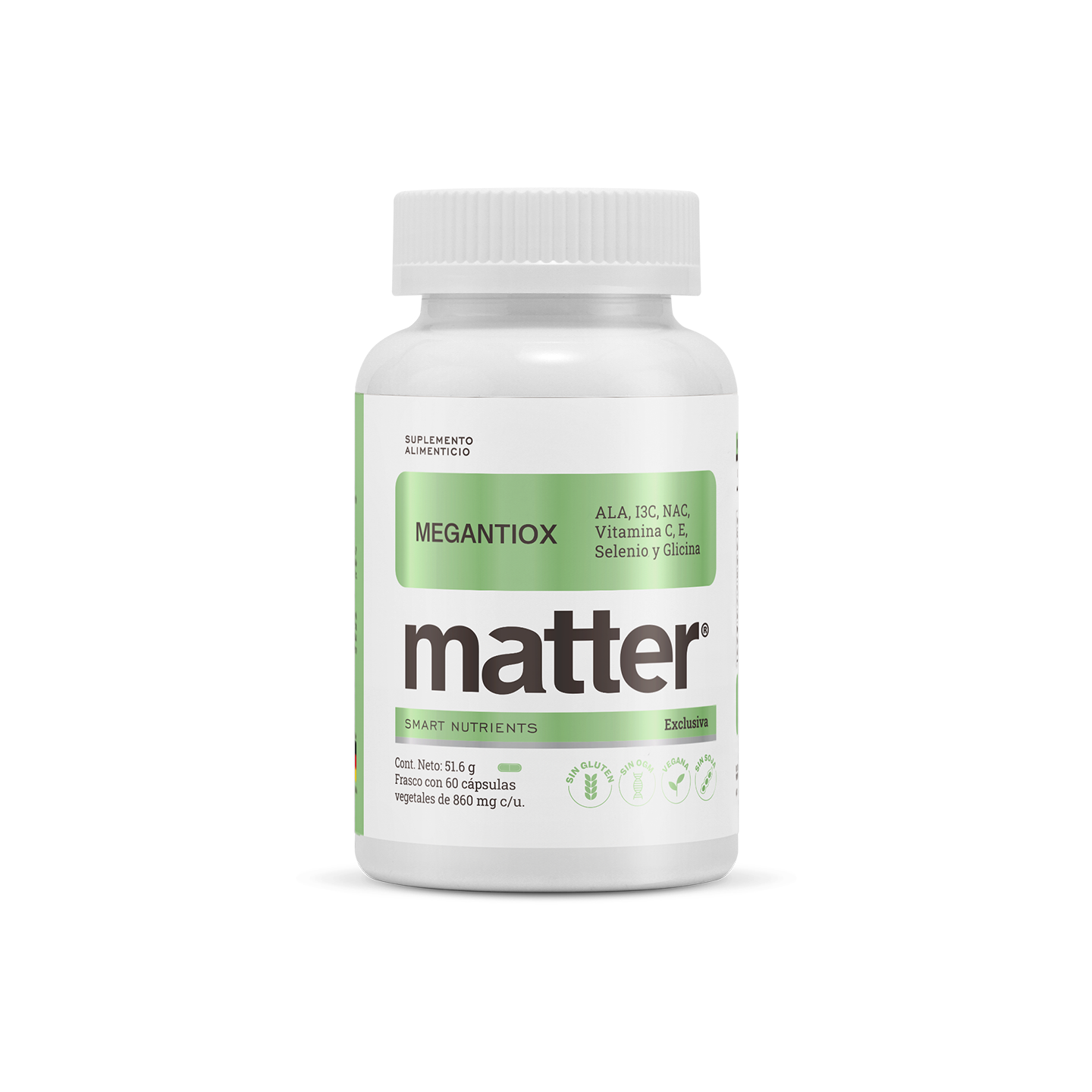 Matter MegAntiox | Antioxidantes ALA, NAC, Indol 3 Carbinol, Vitaminas C & E