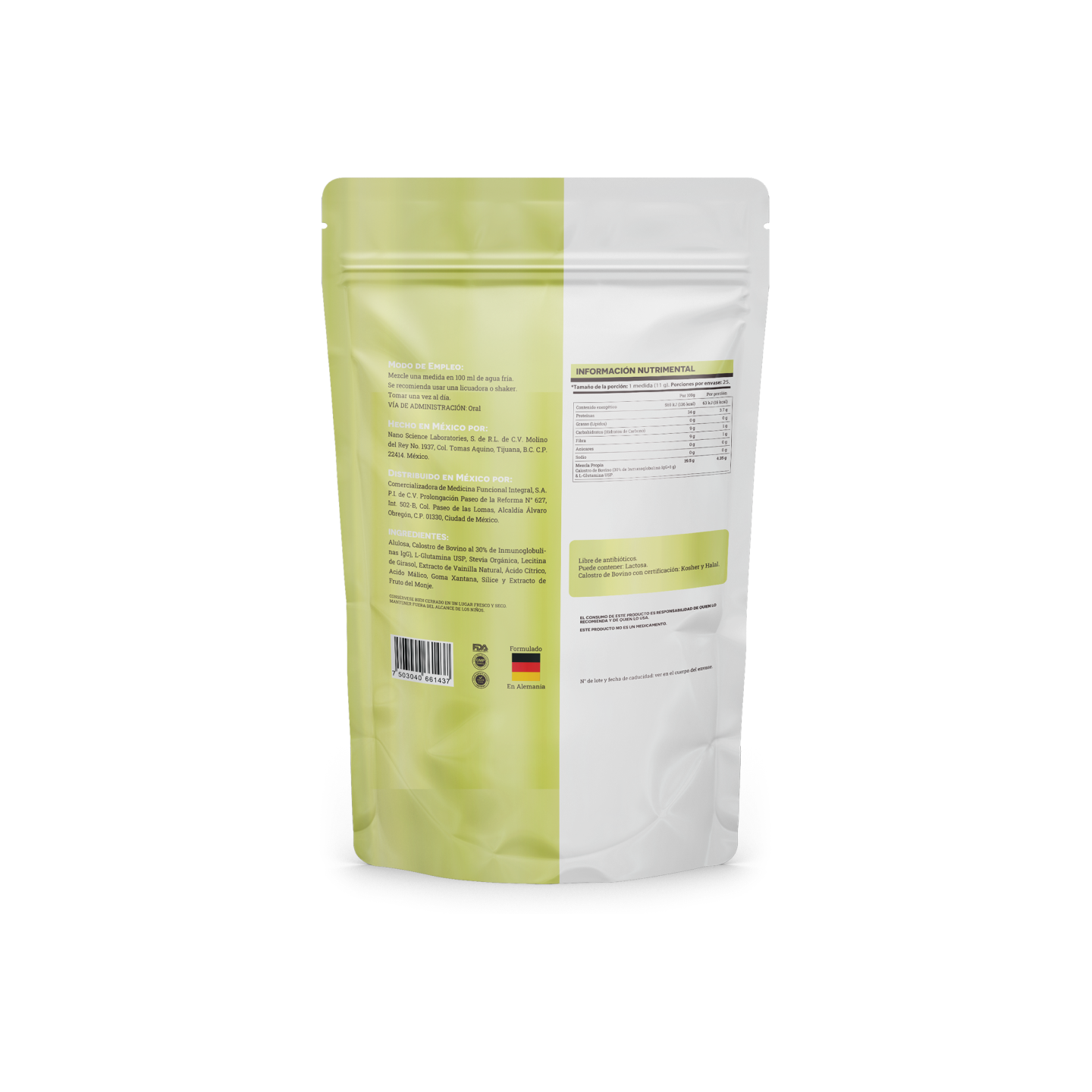 Matter IG-Forte | Calostro de Bovino & L-Glutamina, 330 gramos