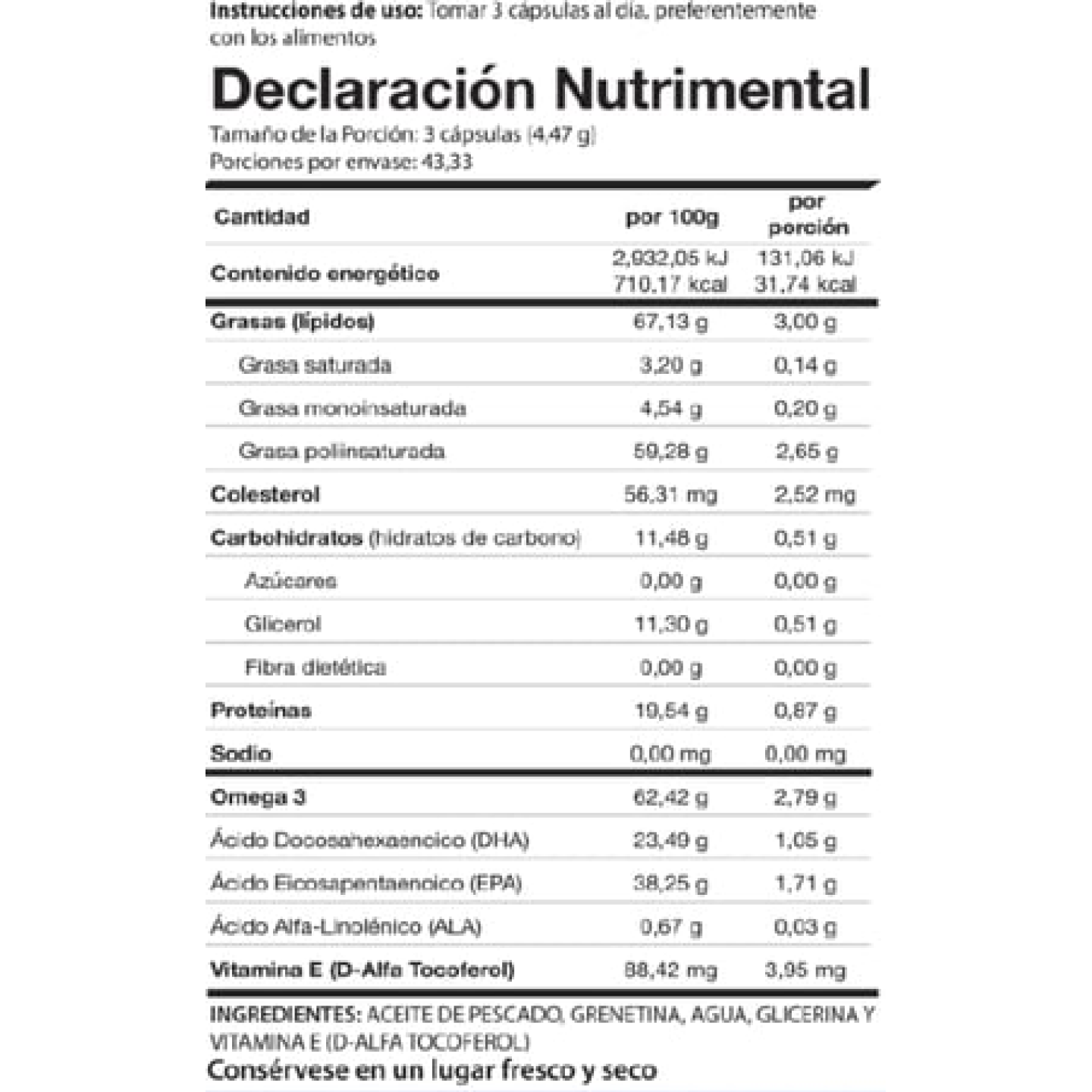 New Functional Nutraceutics Omega 3, 130 cápsulas