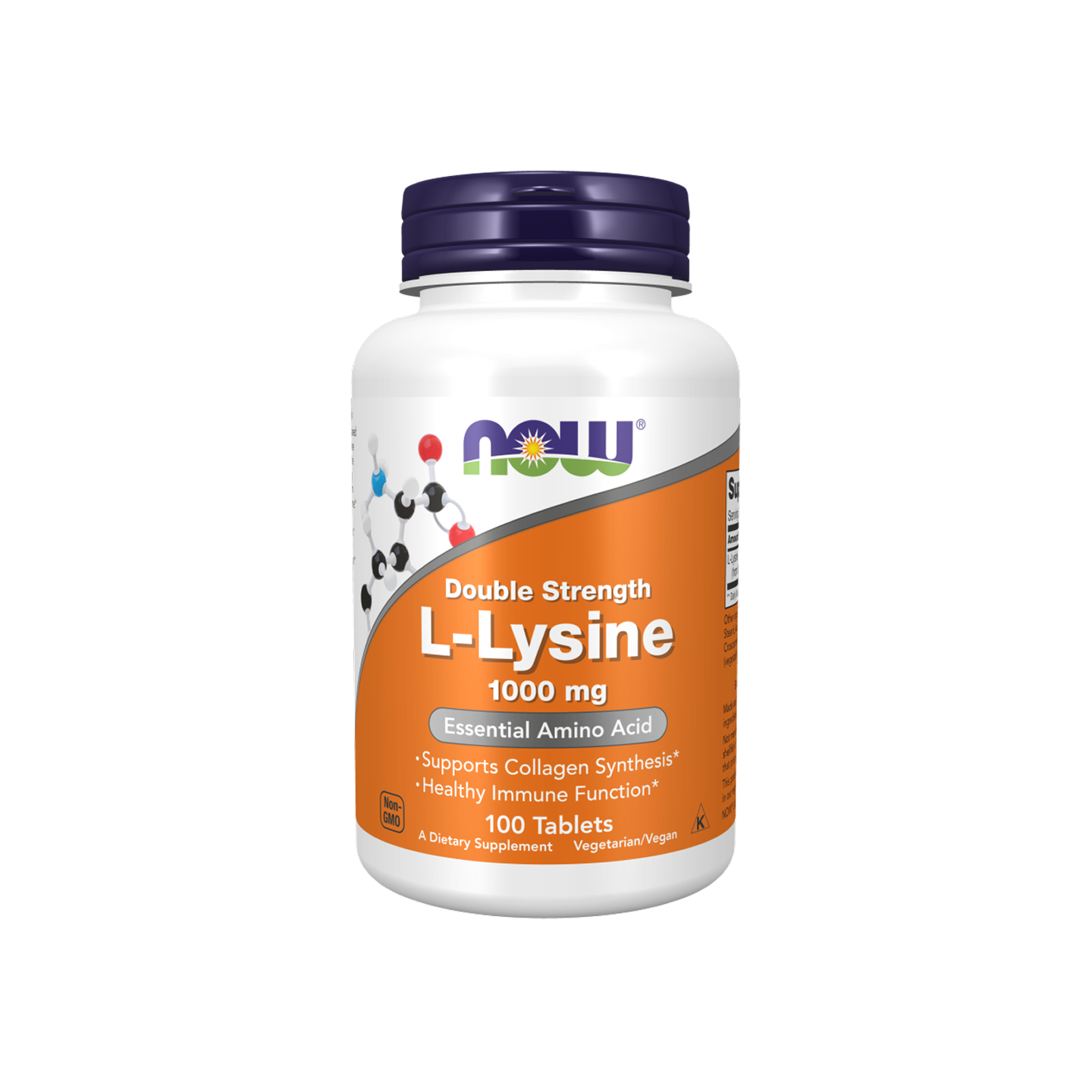 NOW Foods L-Lisina Doble Fuerza 1000 mg – 100 Tabletas