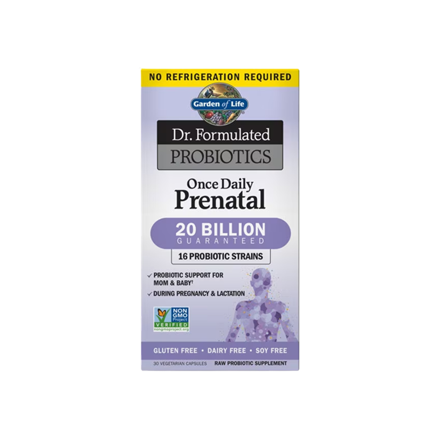 Garden of Life Probiotics Once Daily Prenatal 30 veg cápsulas