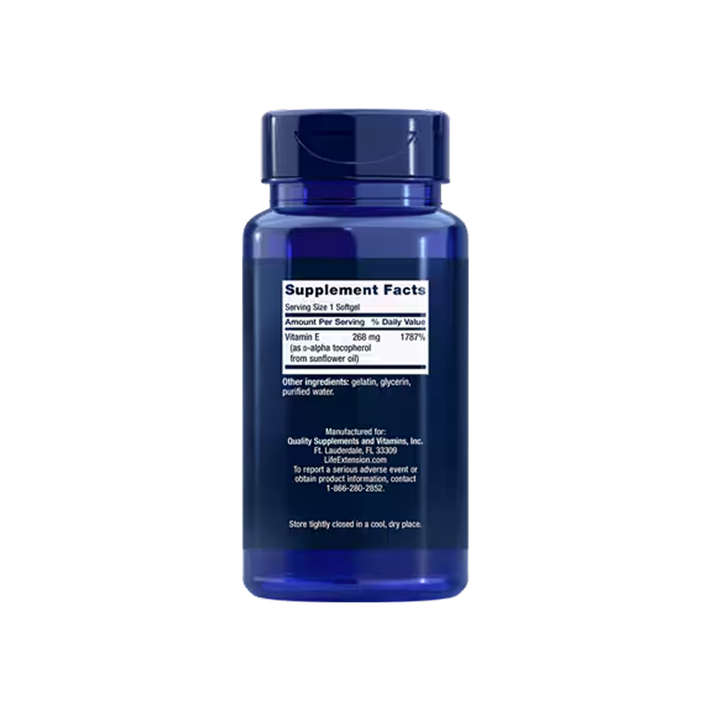 Life Extension Super Vitamin E 268 mg (400 IU) 90 softgels