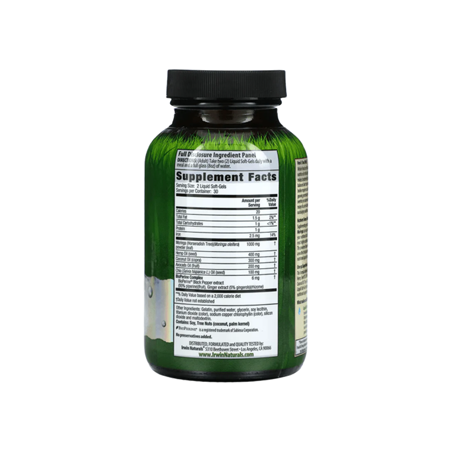 Irwin Naturals Mighty Moringa 60 cápsulas blandas
