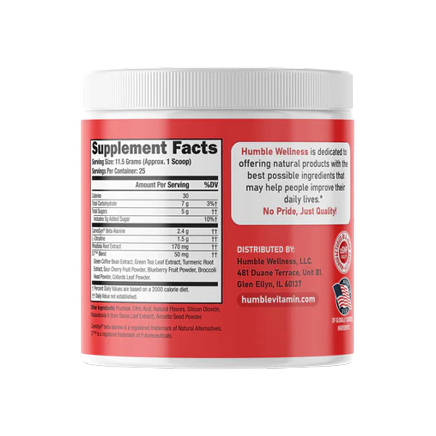 Humble Pre-Entrenamiento Energía y Concentración 287.5g