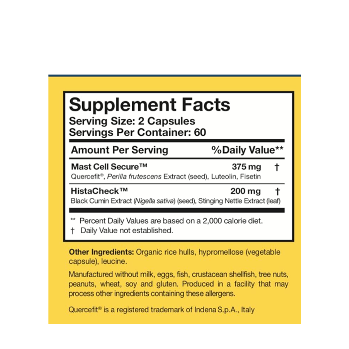 HistaQuel Researched Nutritionals 120 cápsulas
