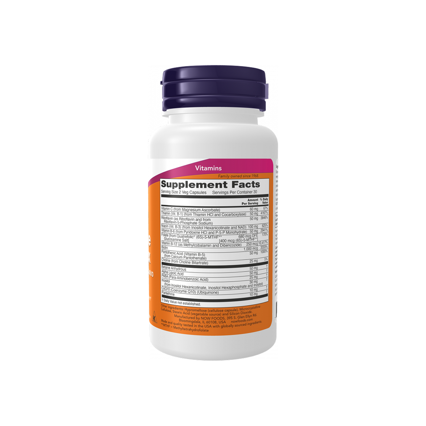 NOW Foods Coenzyme B-Complex 60 veg cápsulas