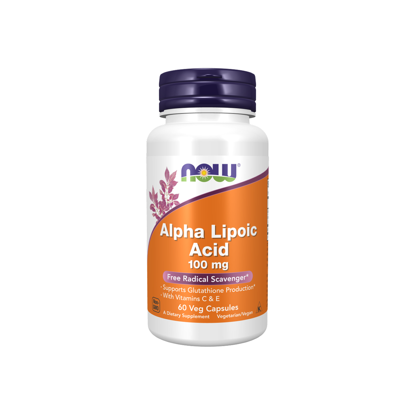 NOW Foods Ácido Alfa Lipoico 100 mg – 60 Cápsulas Vegetarianas