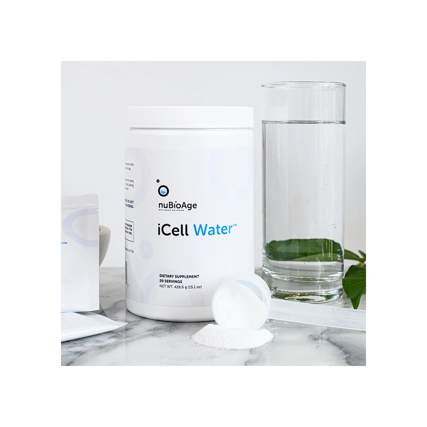 nuBioAge iCell Water 428.6 g, 20 porciones