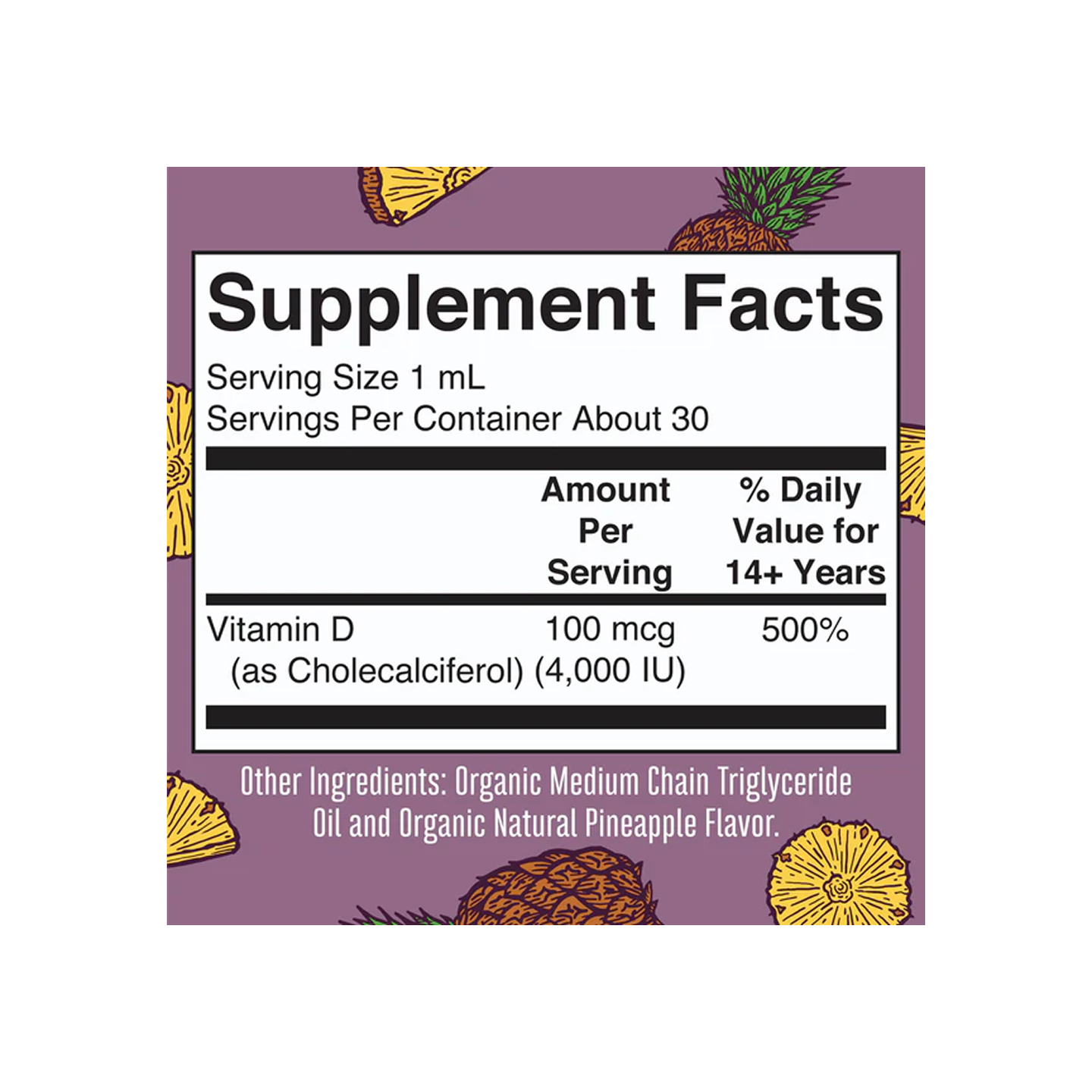 MaryRuth Organics Megadose D3 Gotas Líquidas Orgánicas 30 ml