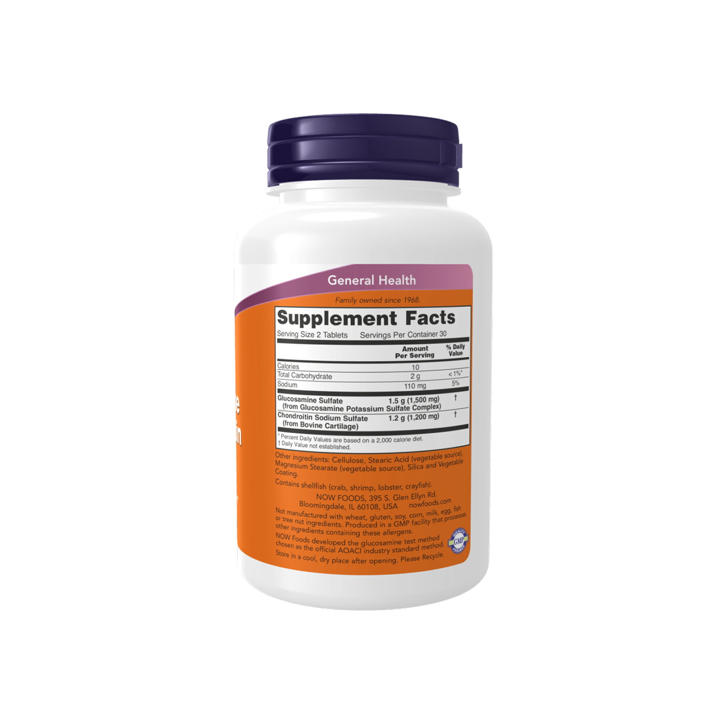 NOW Foods Glucosamina Condroitina Tabletas 60 ct