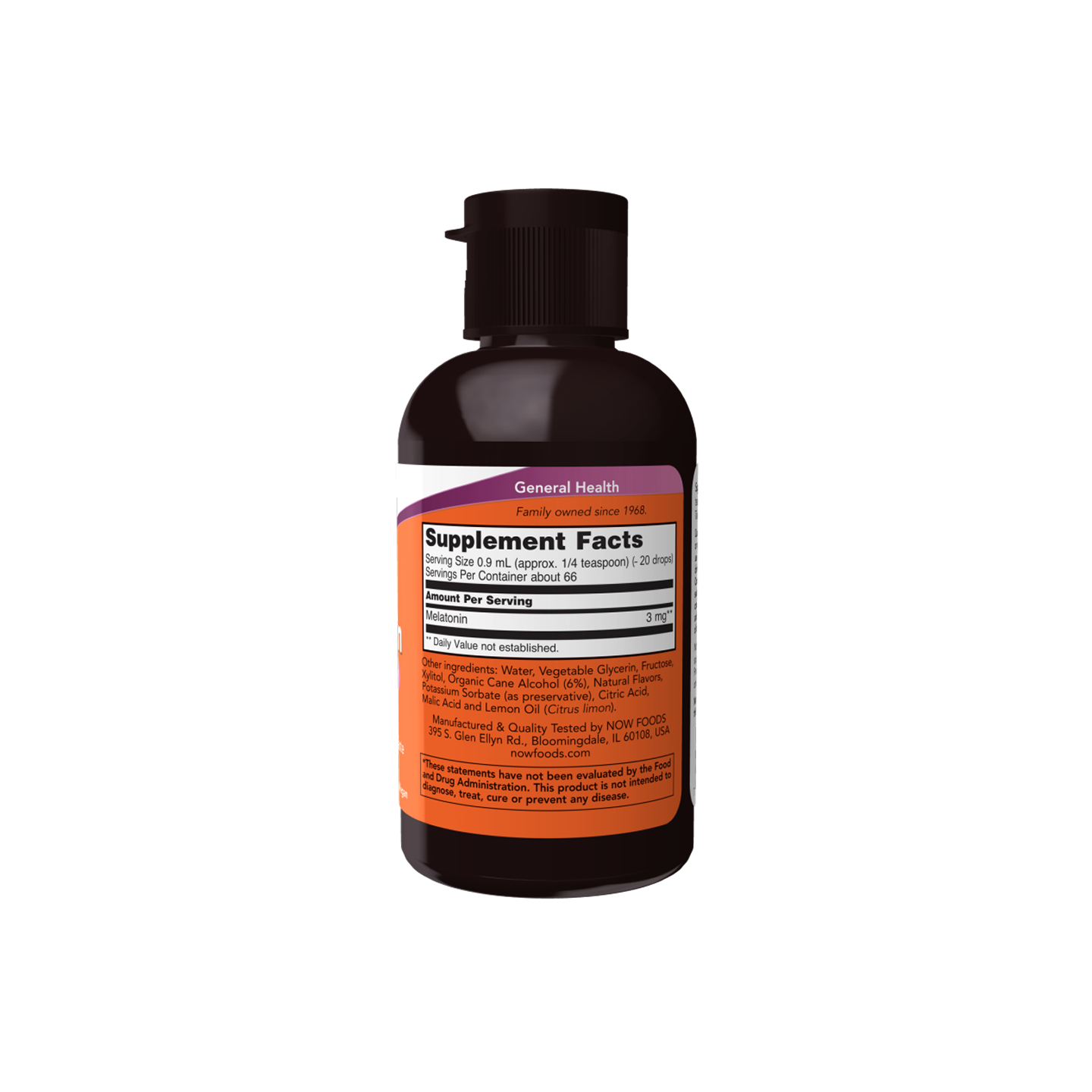 NOW Foods Melatonina Líquida 30 ml