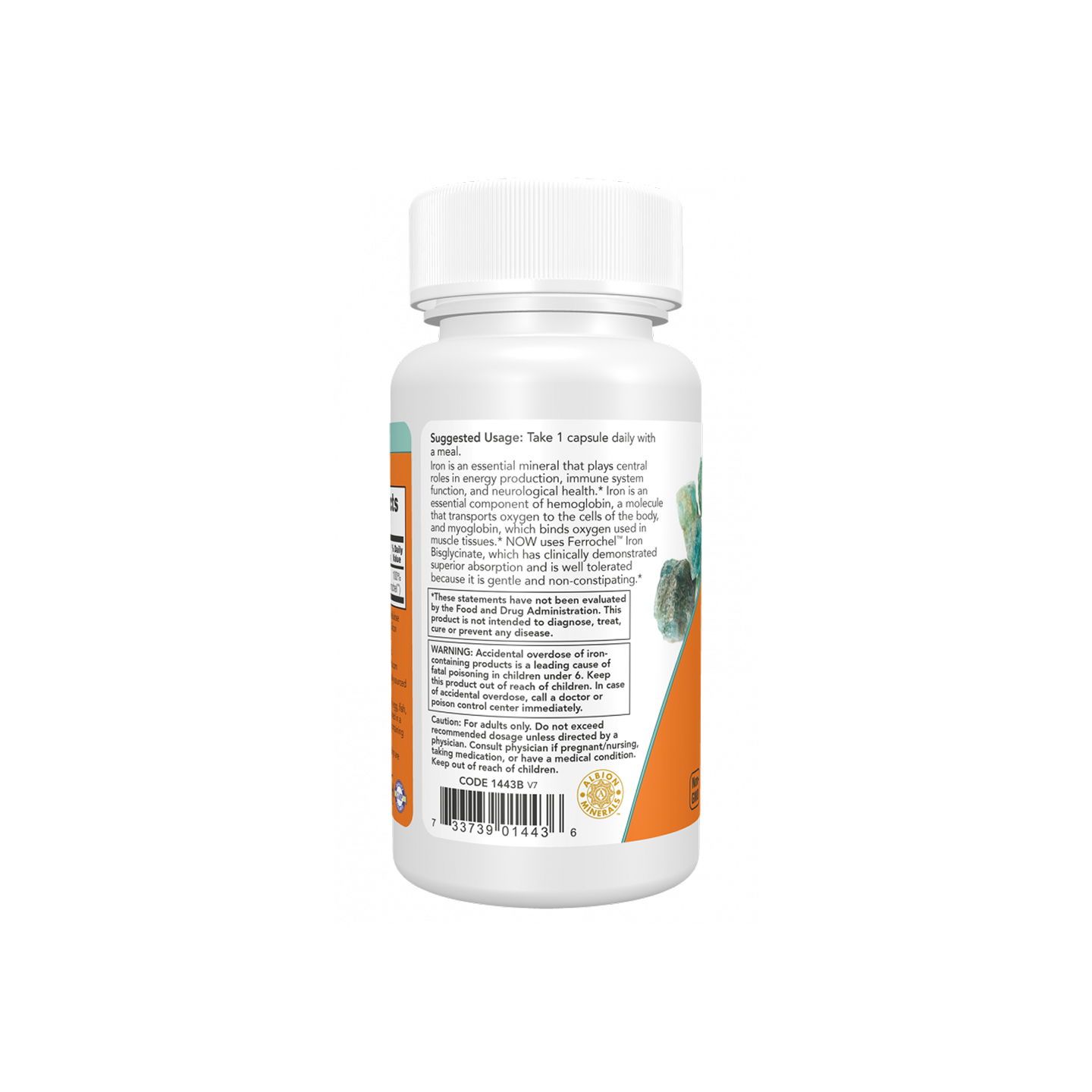 NOW Foods Hierro 18 mg – 120 Cápsulas Vegetarianas