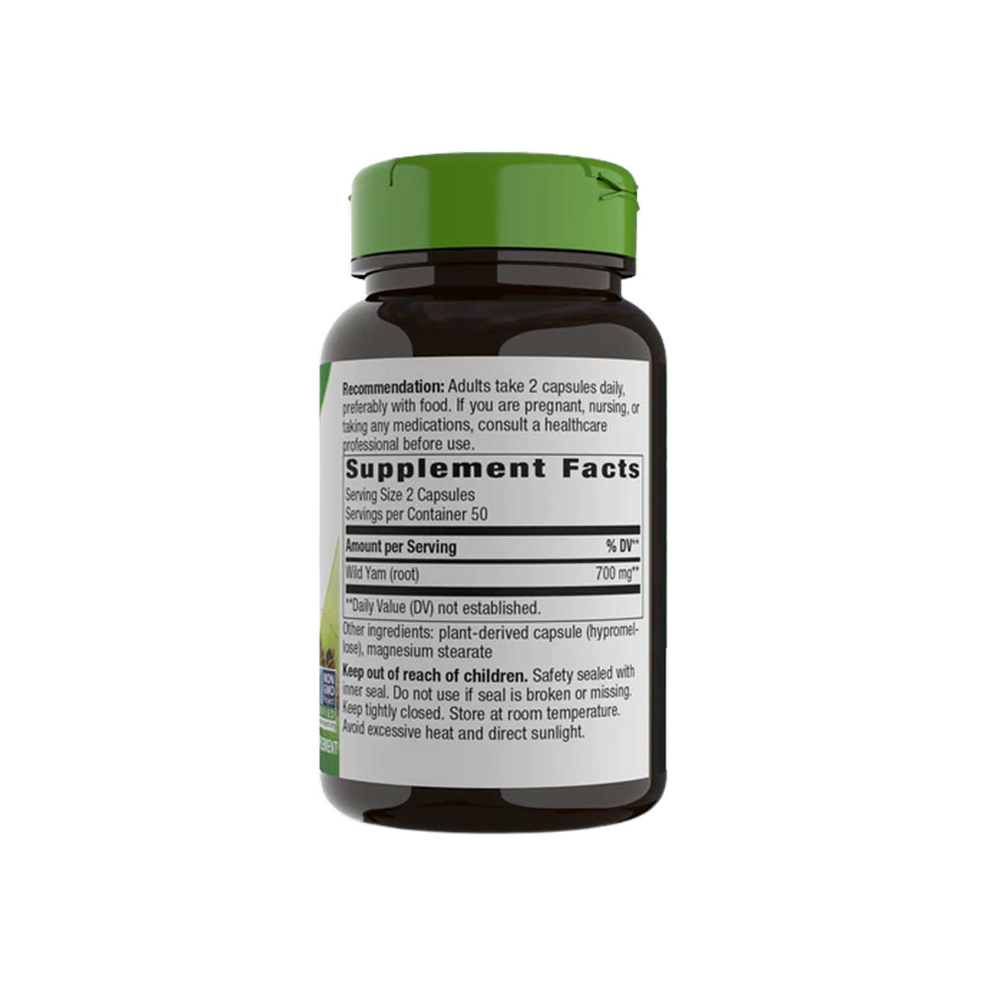 Nature's Way Wild Yam 850 mg 100 veg cápsulas