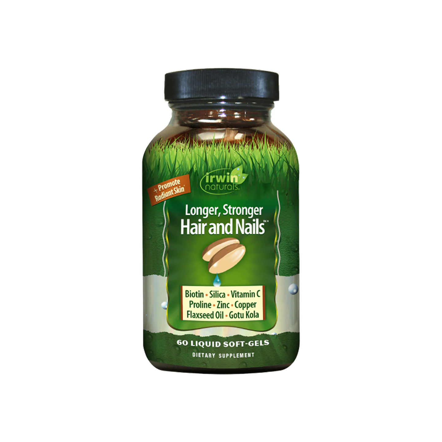 Irwin Naturals Longer Stronger Hair and Nails 60 softgels
