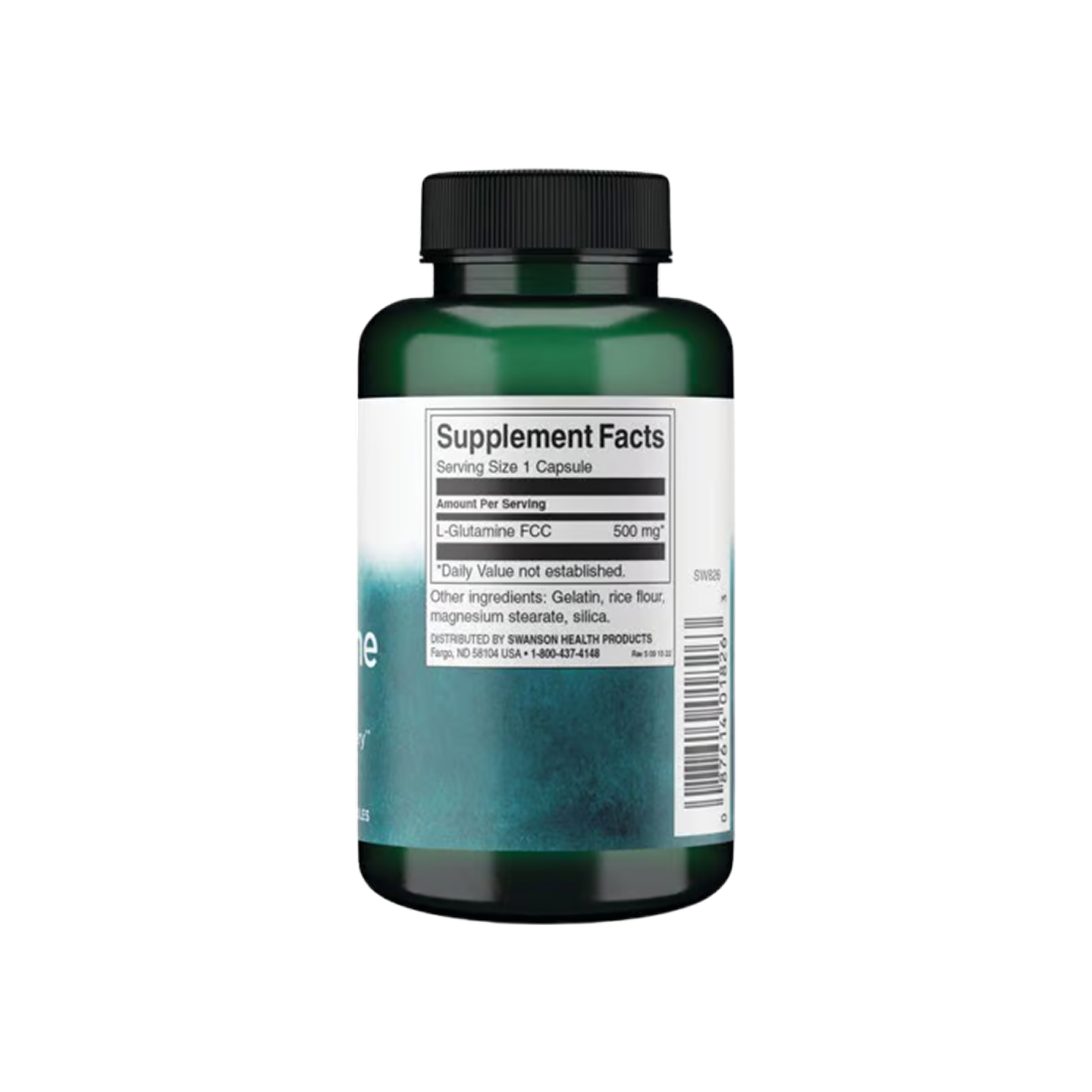 Swanson L-Glutamina 500 mg – 100 Cápsulas
