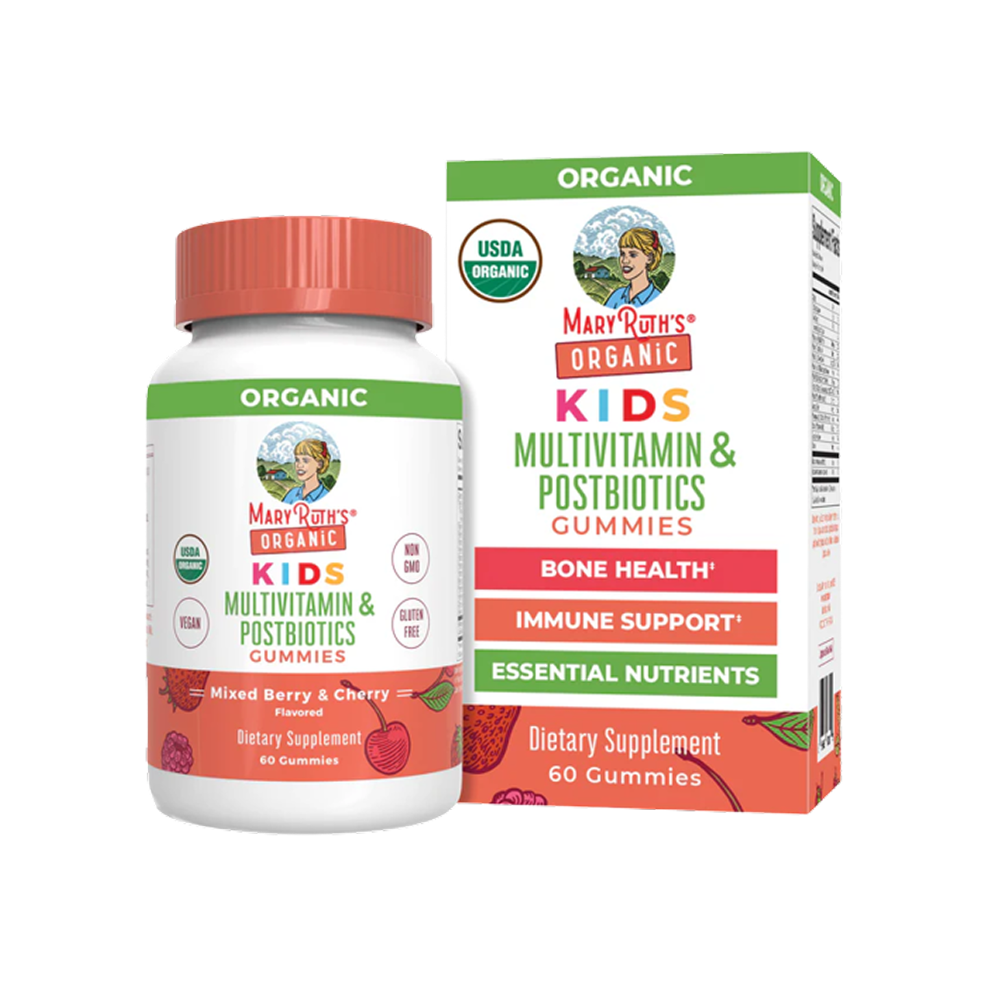 Multivitaminas Orgánicas para Niños MaryRuth Organics 60 Gomitas