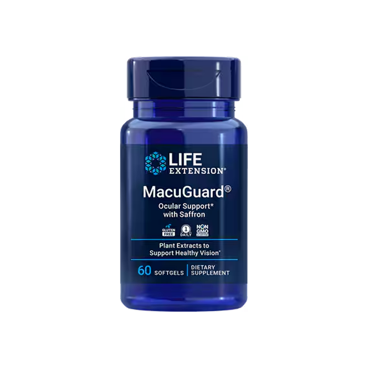 Life Extension MacuGuard Ocular Support with Saffron 60 Softgels