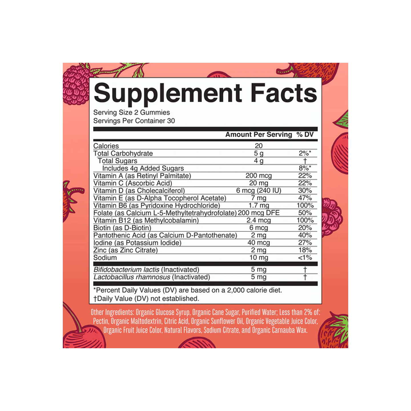 Multivitaminas Orgánicas para Niños MaryRuth Organics 60 Gomitas