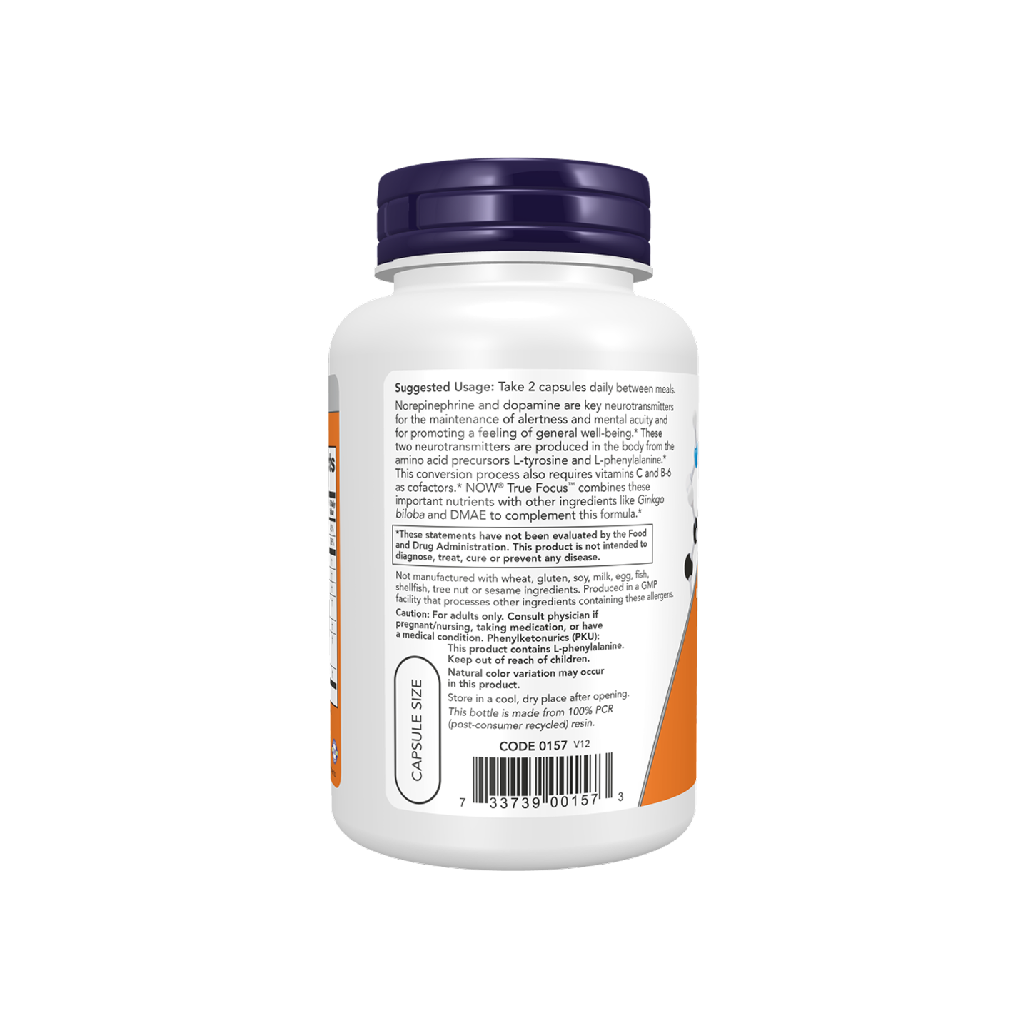 NOW Foods True Focus 90 cápsulas vegetales