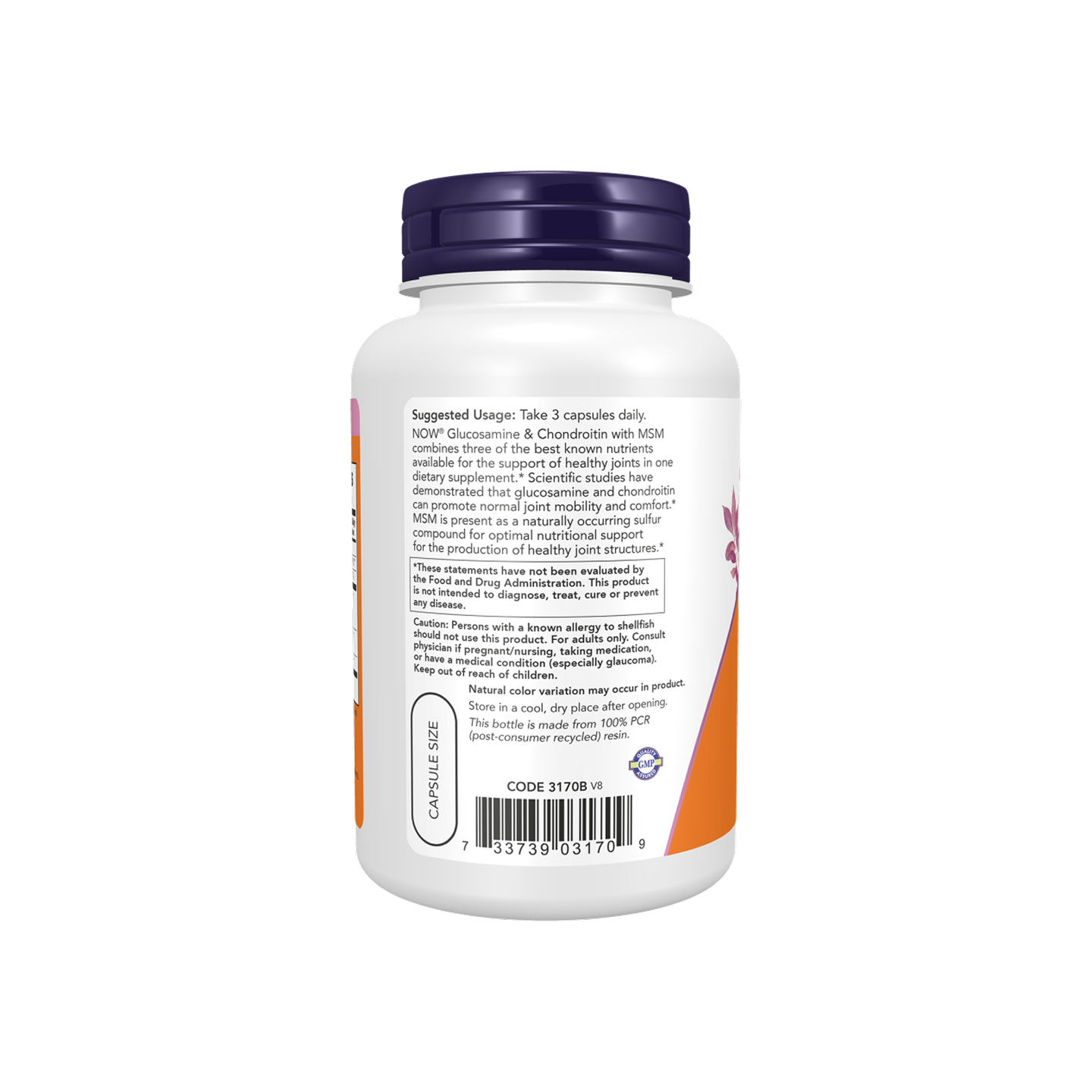 NOW Foods Glucosamina y Condroitina con MSM – 90 Cápsulas