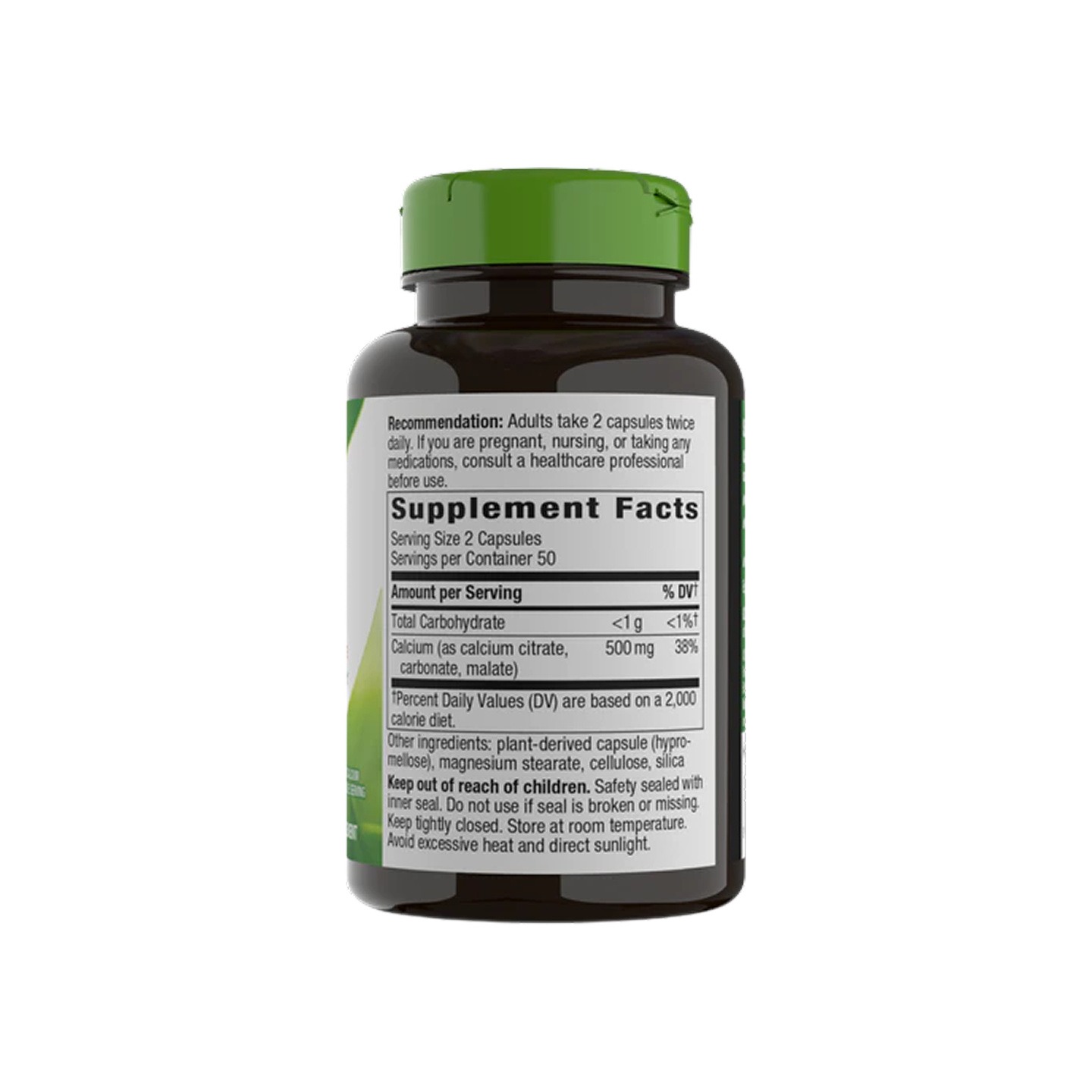 Nature's Way Citrato De Calcio 500 mg 100 cápsulas