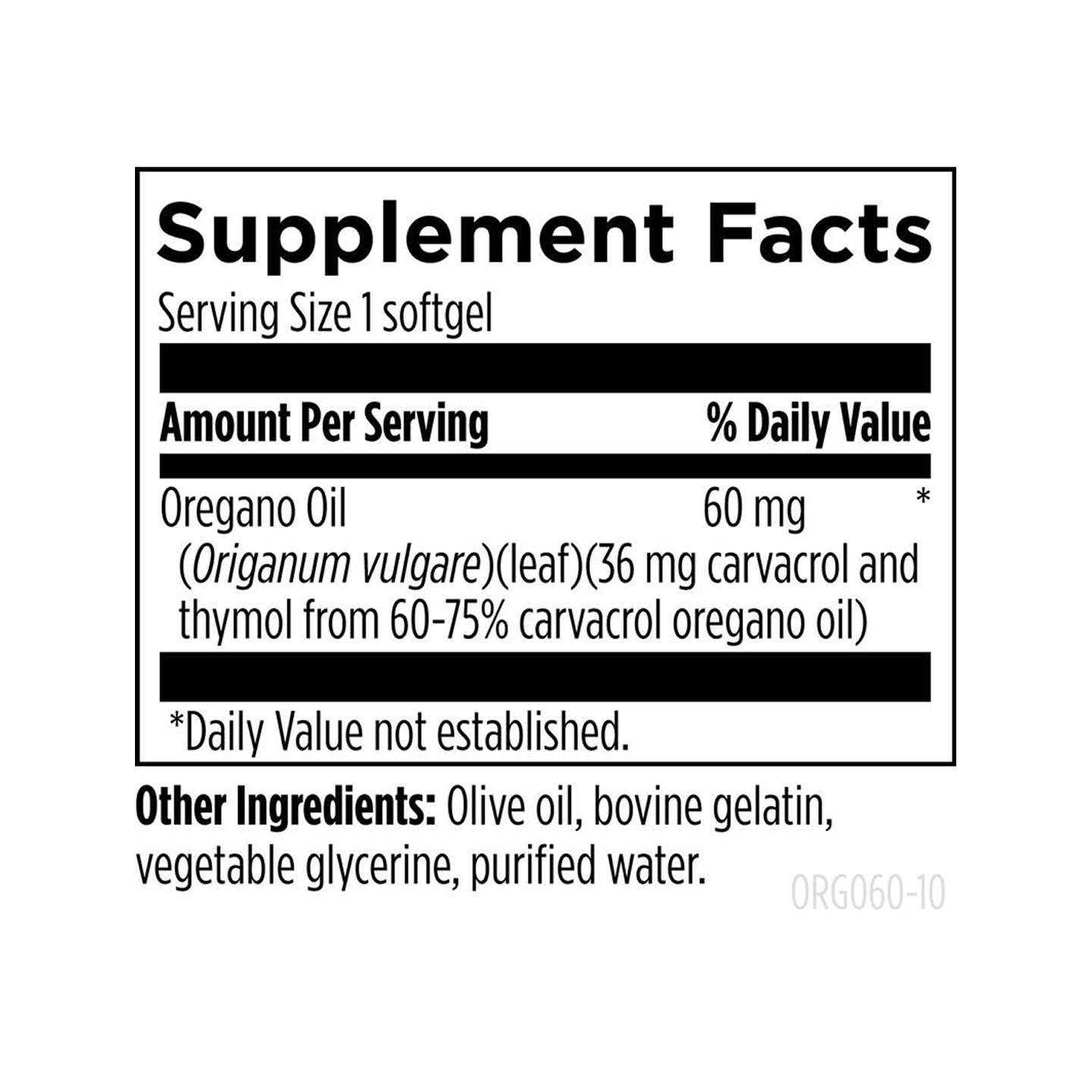 Designs for Health Aceite de Orégano 60 cápsulas vegetales