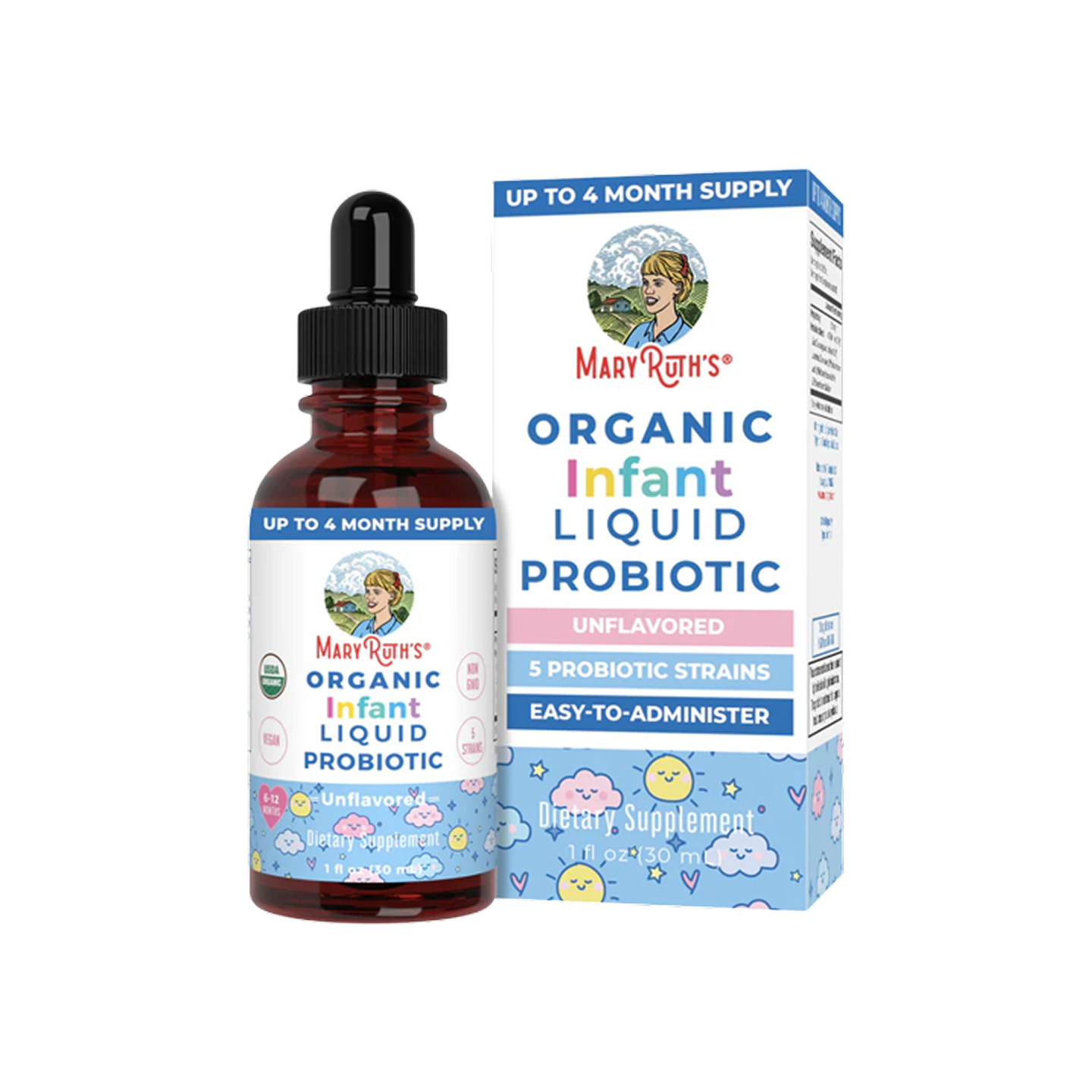 MaryRuth Organics Probiótico Líquido Orgánico para Bebés – 30 ml
