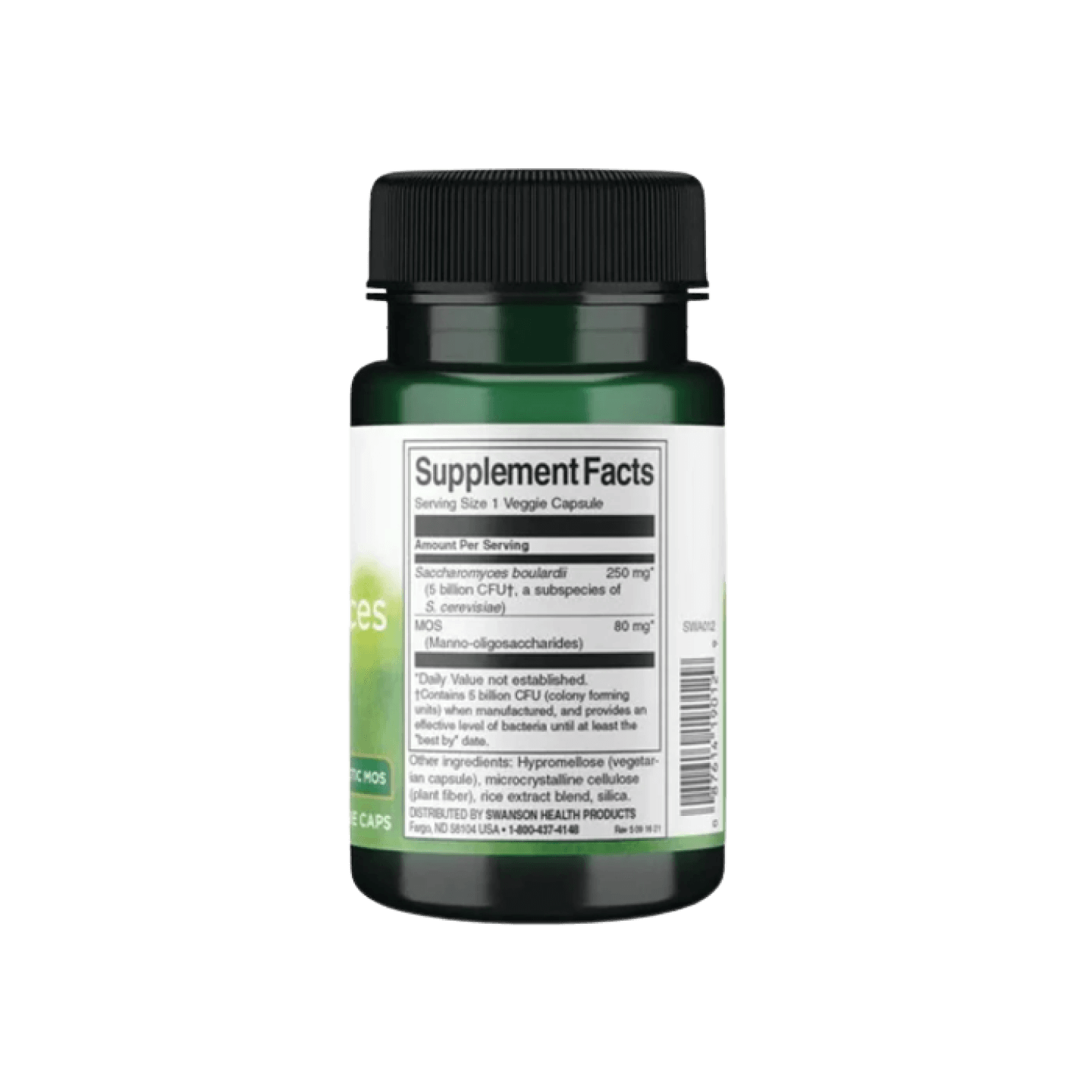 Probióticos Swanson - Saccharomyces Boulardii 30caps de origen vegetal