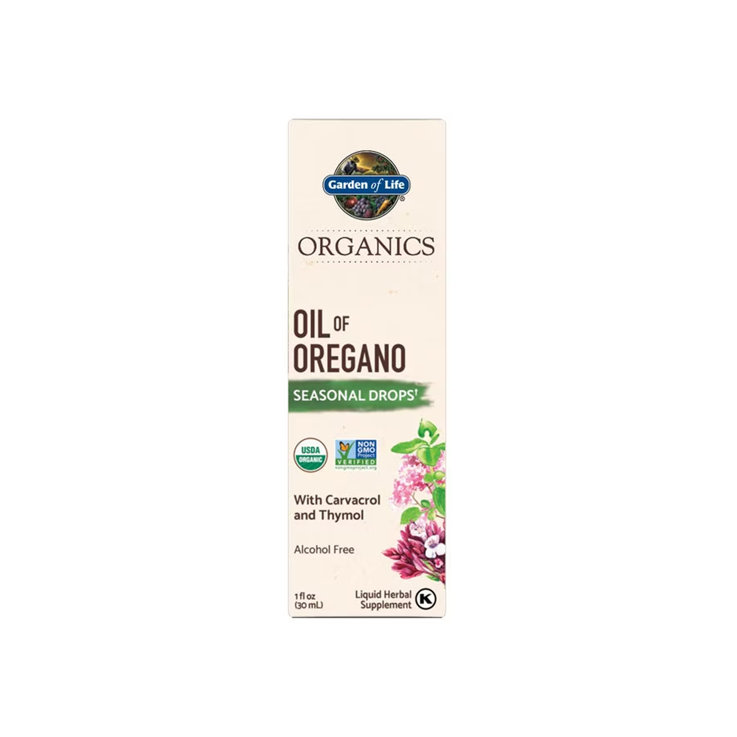 Garden of Life Organics Aceite de Orégano Estacional 1 fl oz (30 ml)