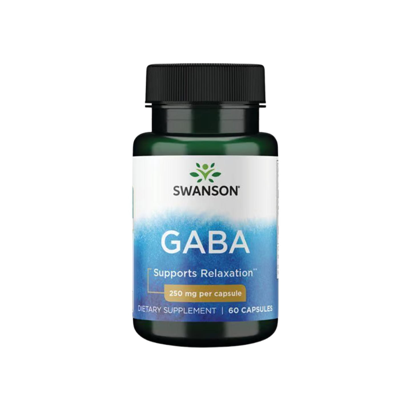 Swanson Premium GABA (Ácido Gamma-Aminobutírico) 250 mg – 60 Cápsulas
