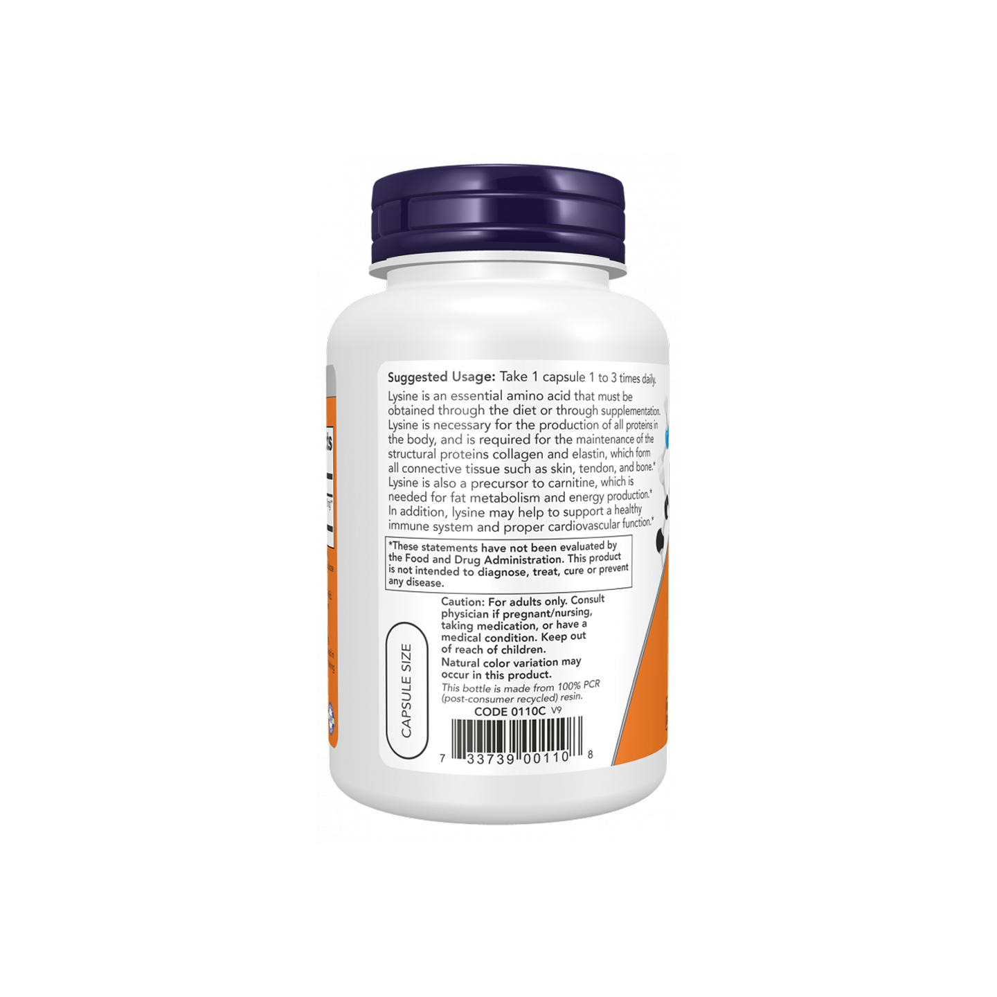 NOW Foods L-Lysine 500 mg Cápsulas vegetales 100
